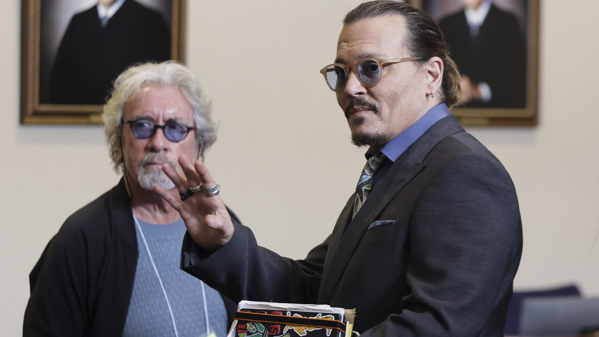 Image for the title: Johnny Depp: Accusations by ex-wife Amber Heard are 'insane' 