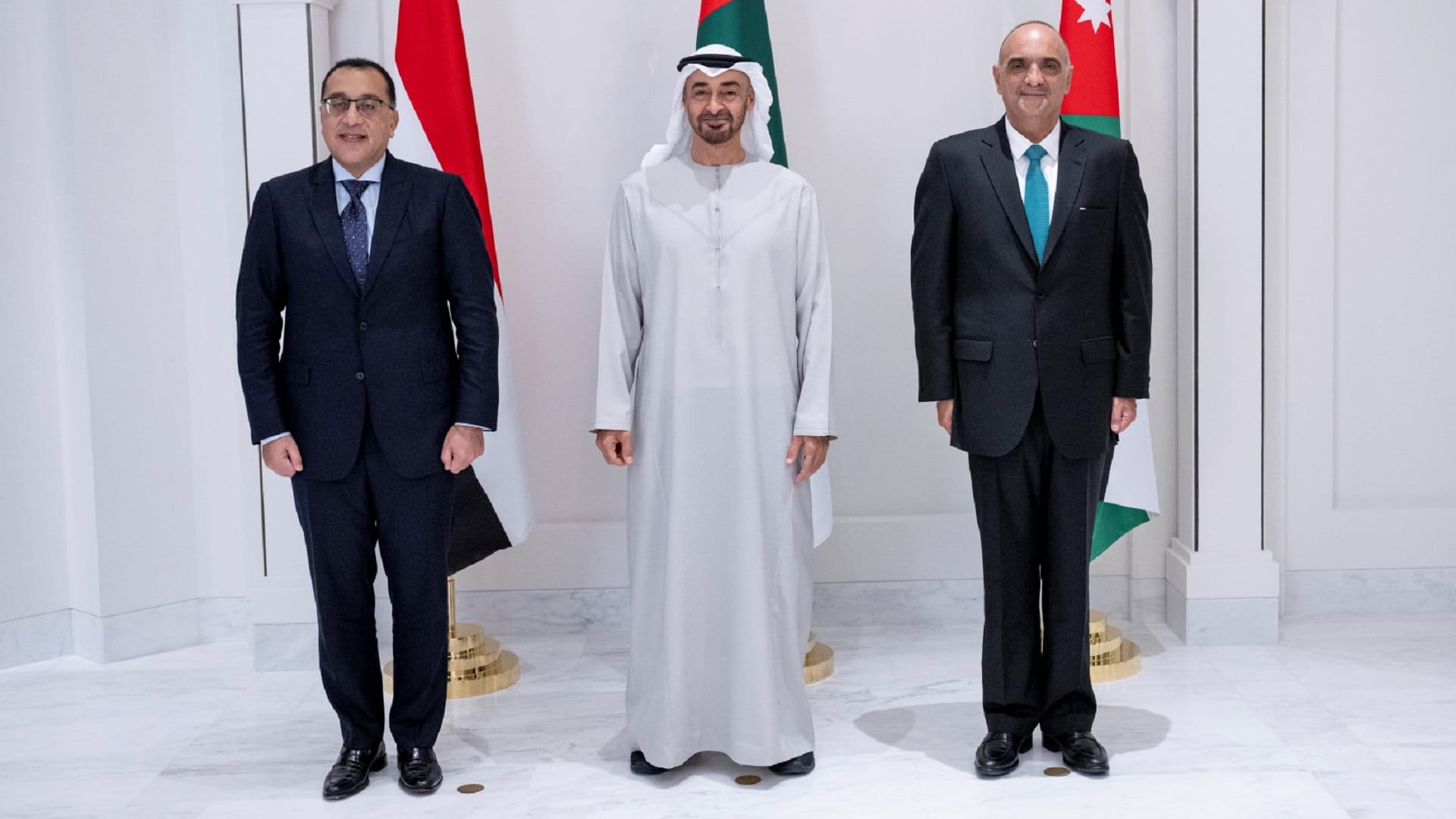 Image for the title: UAE President receives Jordanian, Egyptian PMs 