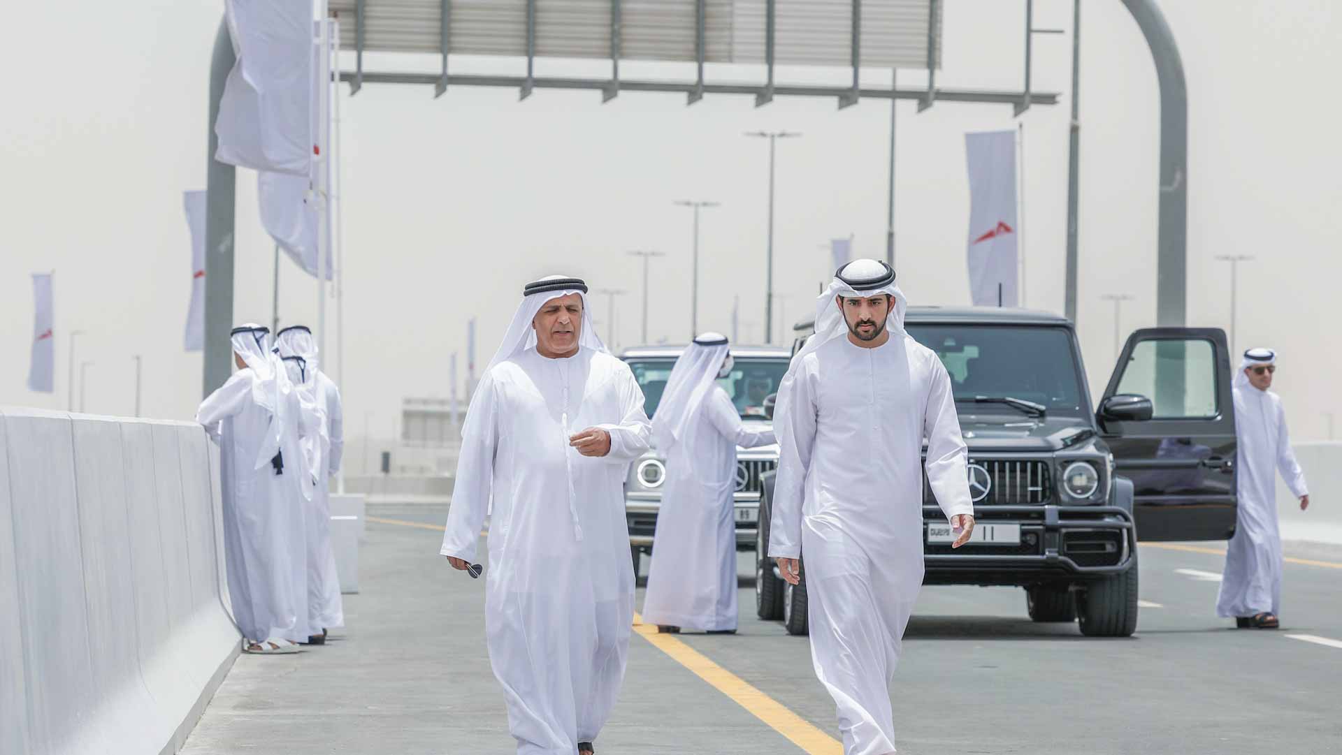 Image for the title: Hamdan bin Mohammed opens Dubai-Al Ain Road Improvement Project 