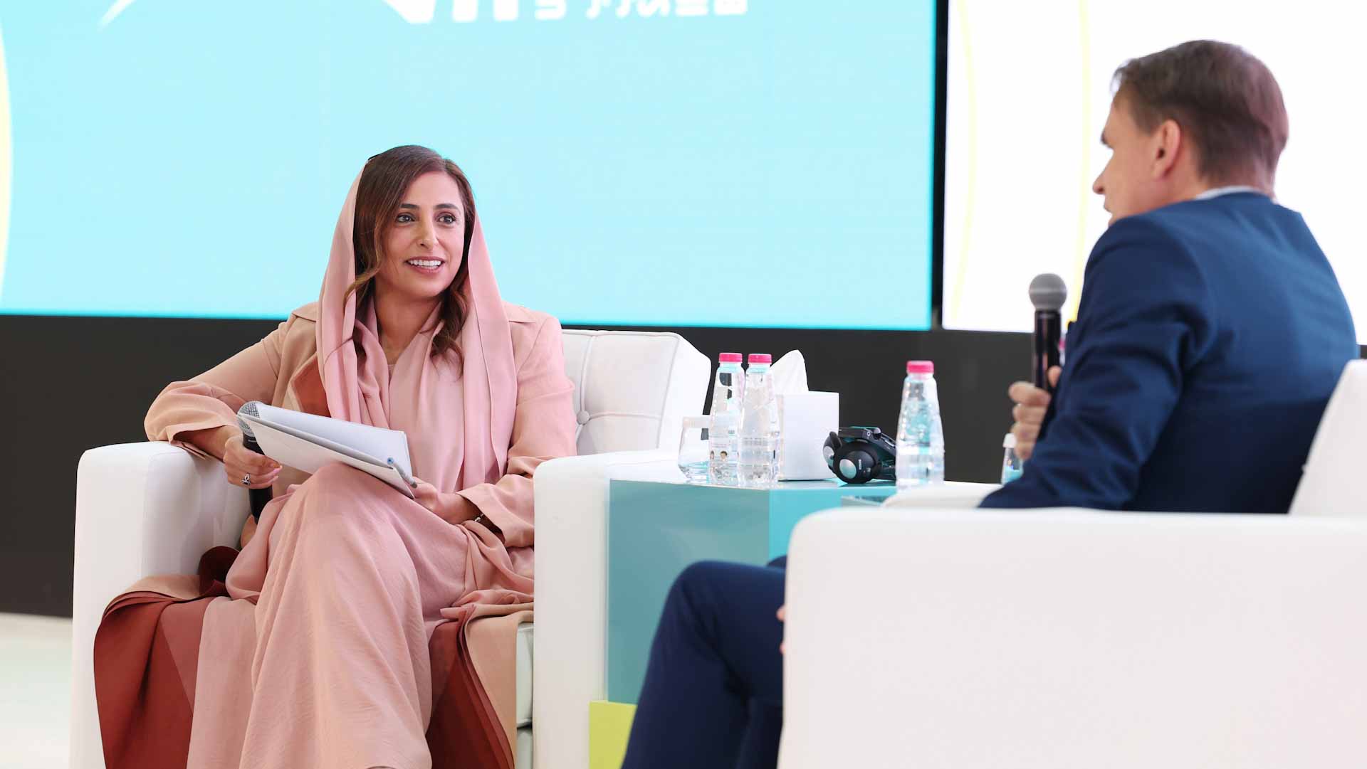 Image for the title: Bodour Al Qasimi, Dohle call for cooperation towards publishing 