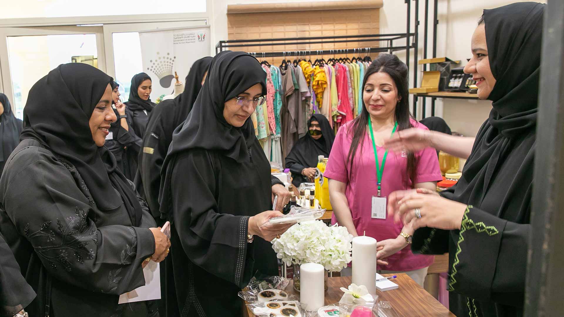 Image for the title: Al Hamriyah Ladies Club pulls curtain down on Al Zari exhibition 