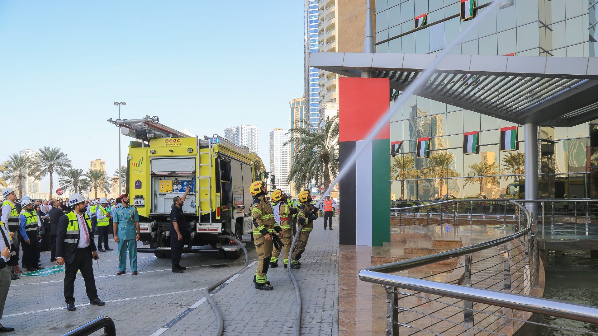 صورة بعنوان: مصرف الشارقة الإسلامي ينفذ تجربة إخلاء وهمي ناجحة 