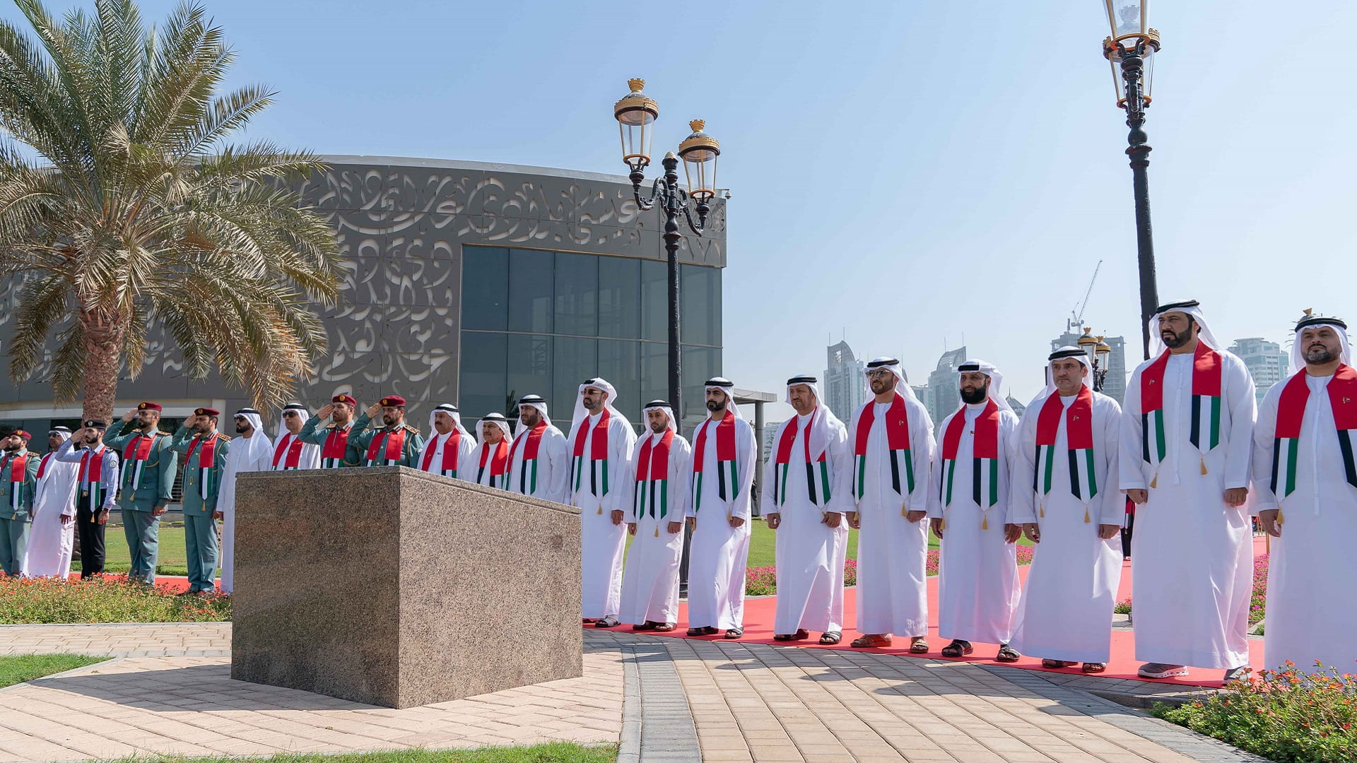 Image for the title: Salem bin Abdulrahman celebrates UAE’s Flag Day in Sharjah 