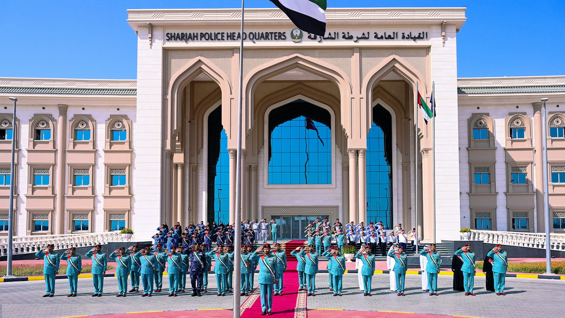 Image for the title: Al Shamsi attends the Flag Day celebration 