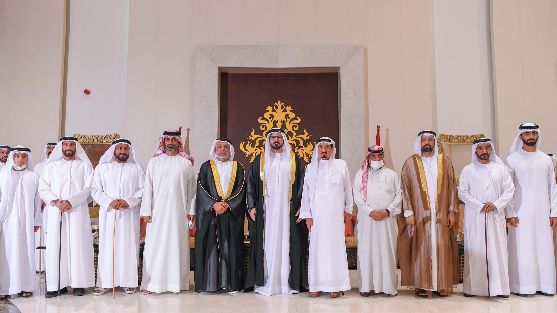 Image for the title: Ajman Ruler attends wedding reception of Al Nuaimi, Al Qasimi 