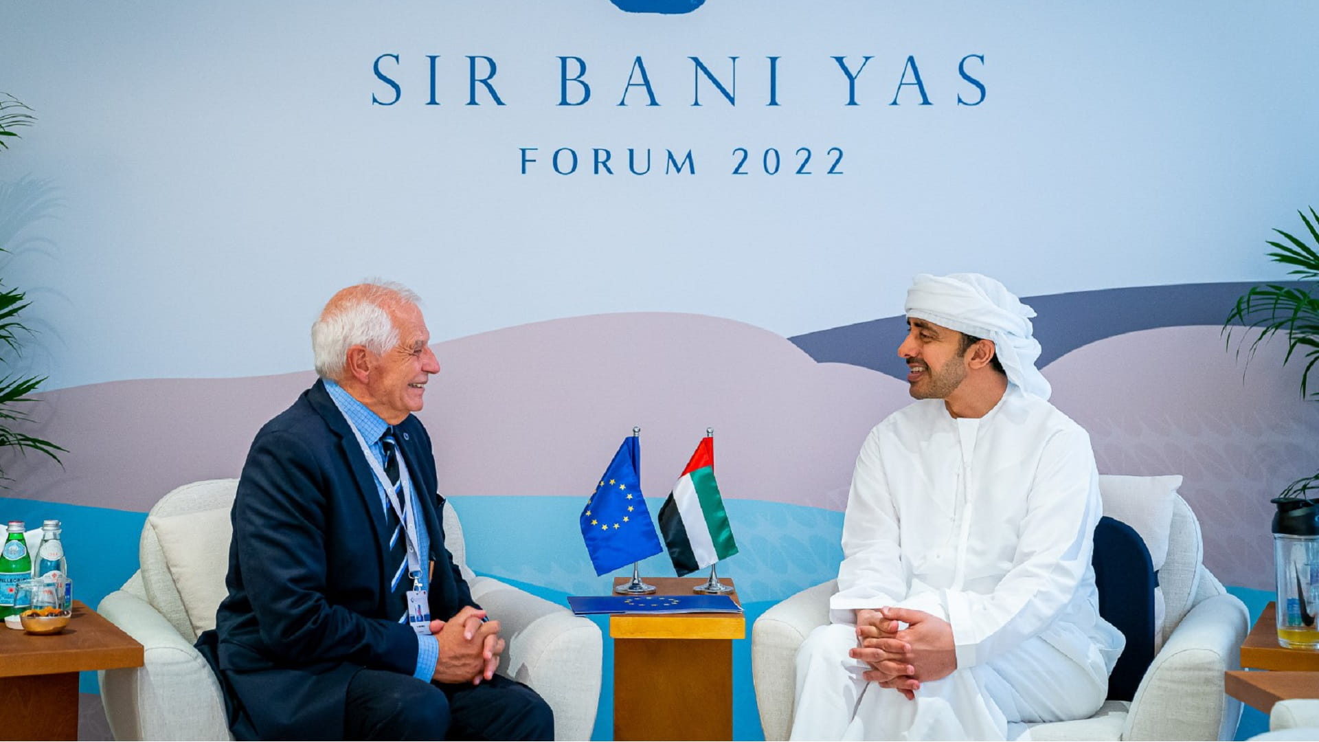 Image for the title: UAE FM receives ‘EU High Representative for Foreign Affairs’ 