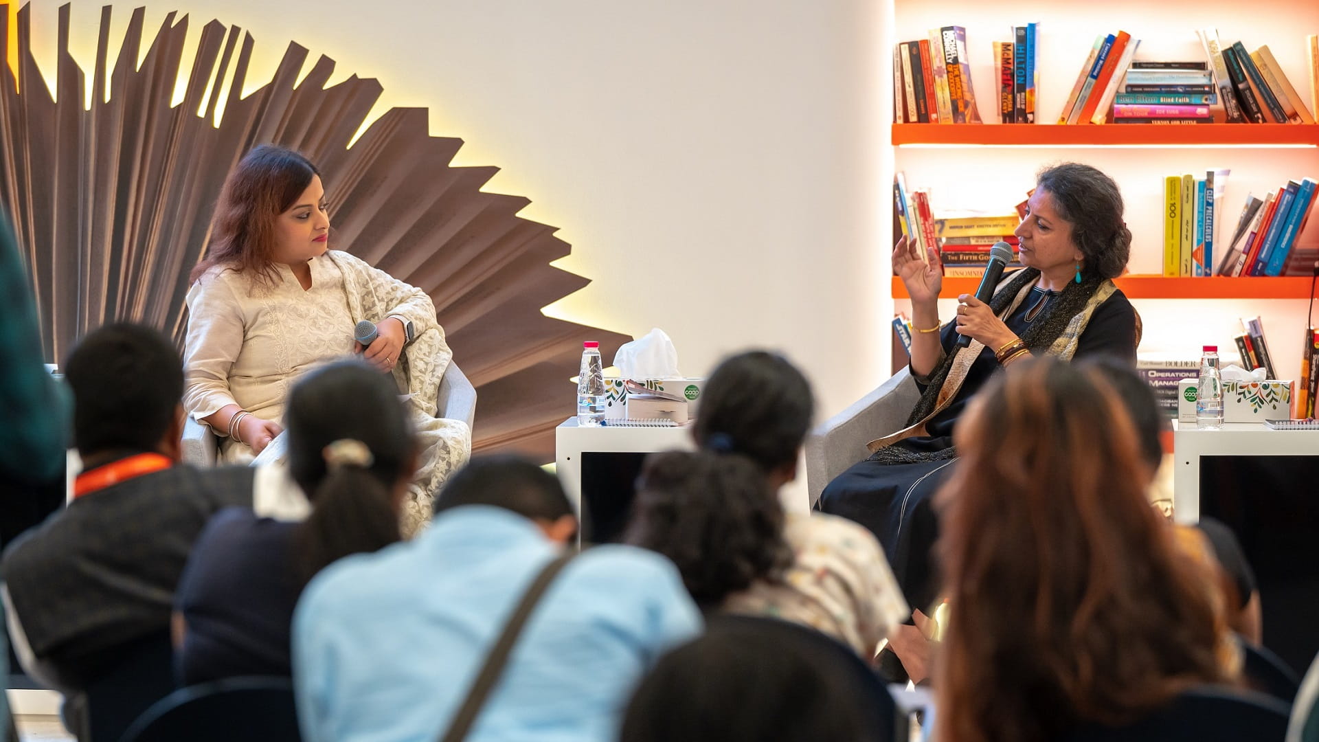 Image for the title: Stories are all around us and within us: Shree tells SIBF audience 