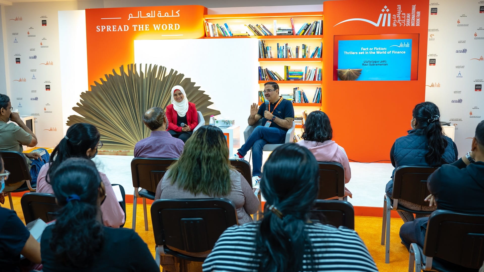 Image for the title: There’s no right time to write a book, says Indian author at SIBF 