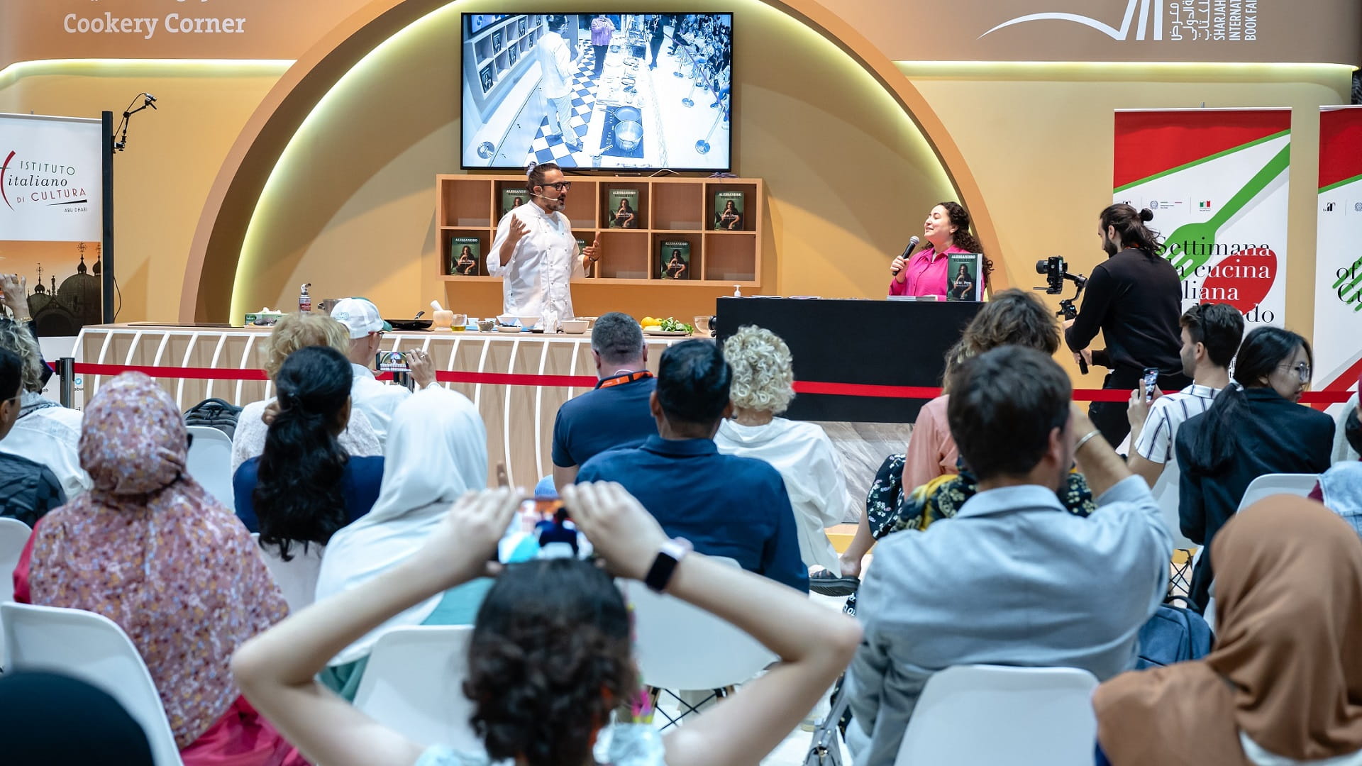 صورة بعنوان: بورغيزي في معرض الكتاب: الطهي يحاكي الطبيعة بكل ألوانها وجمالياتها 