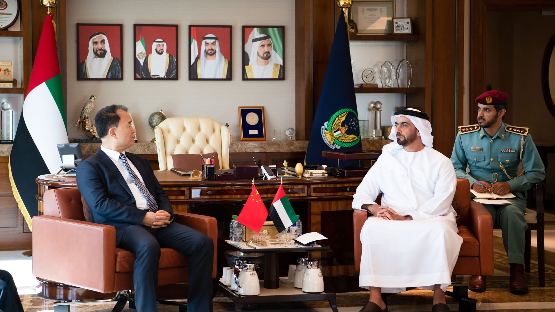 Image for the title: Saif bin Zayed meets Chinese Deputy Minister of Public Security 
