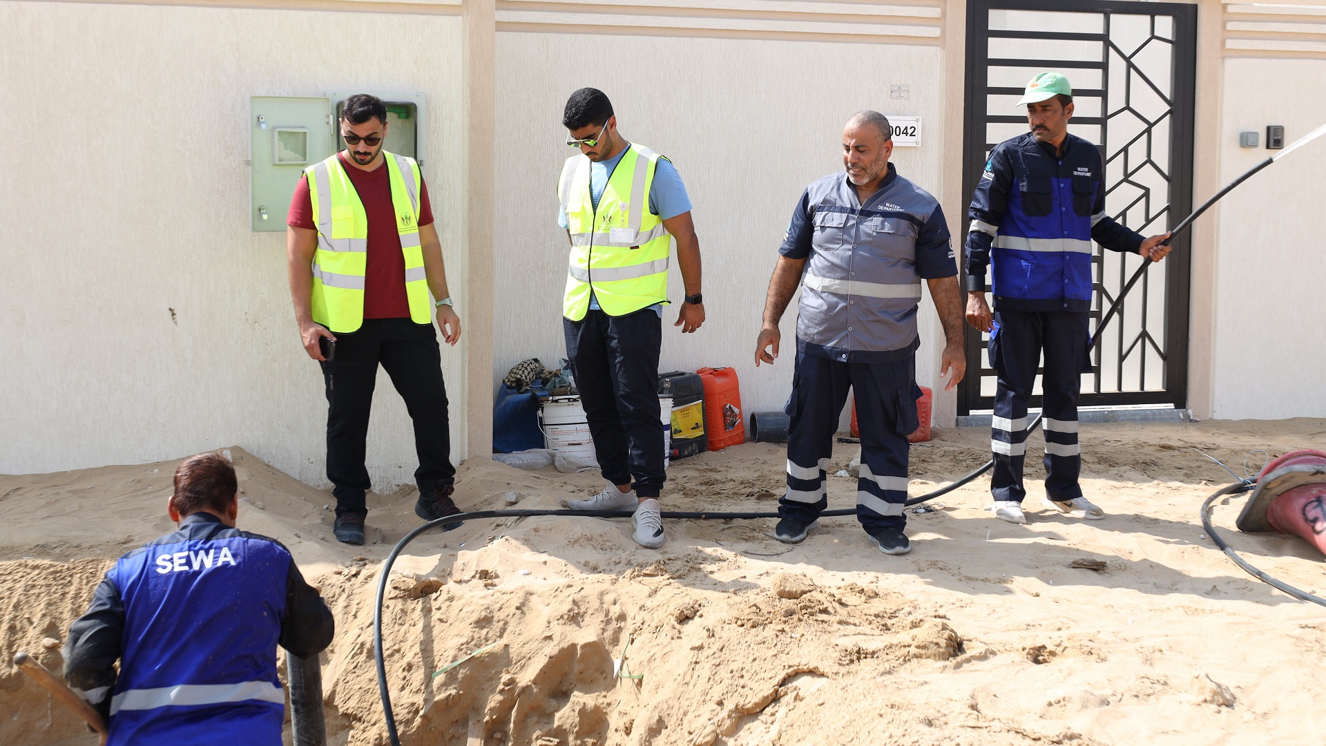Image for the title: Phase 1 of Al Mowrrada 8 water connection network completed 