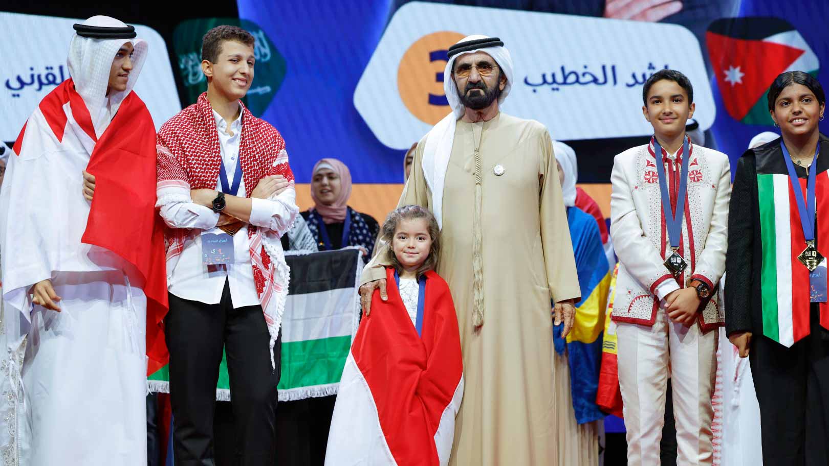 Image for the title: MBR crowns Sham Al Bakour as Arab Reading Champion in Dubai 