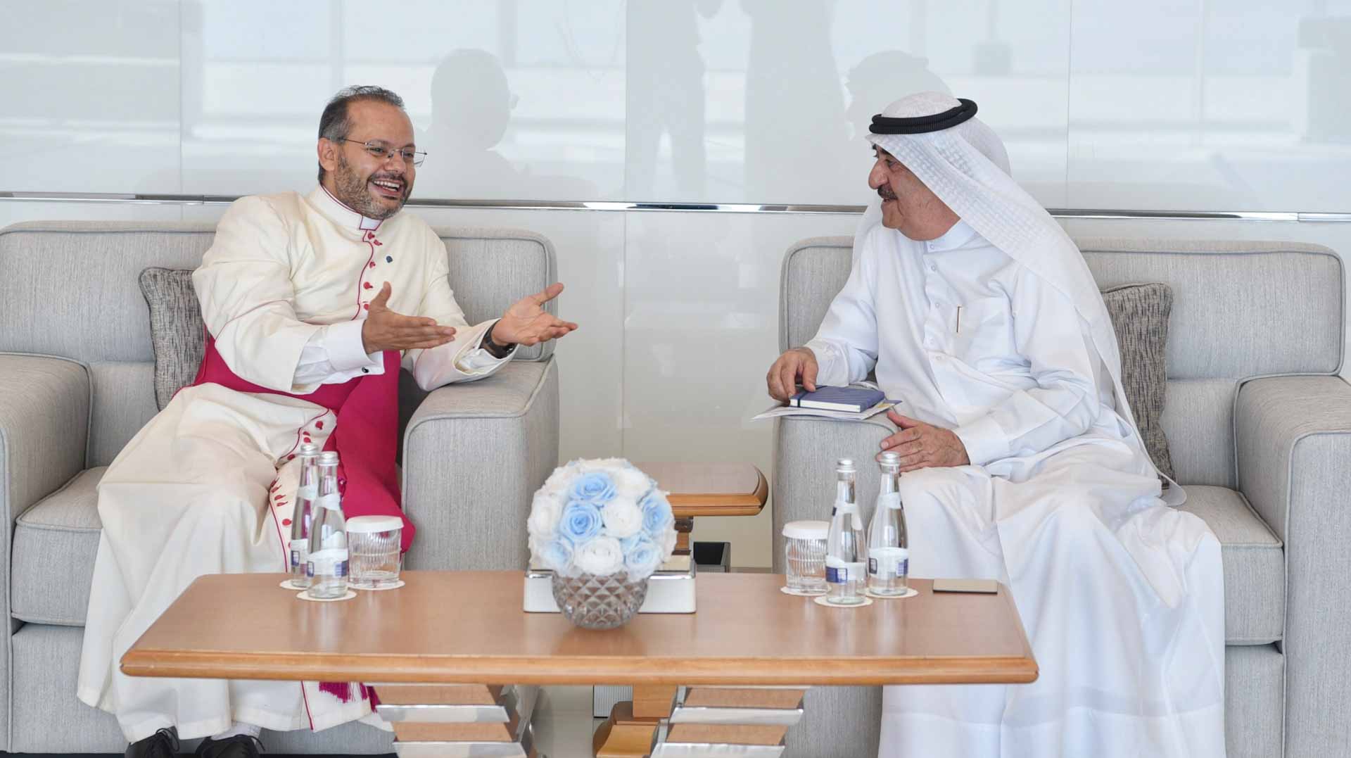 Image for the title: Umm Al Qaiwain Ruler receives representative of Pope Francis 