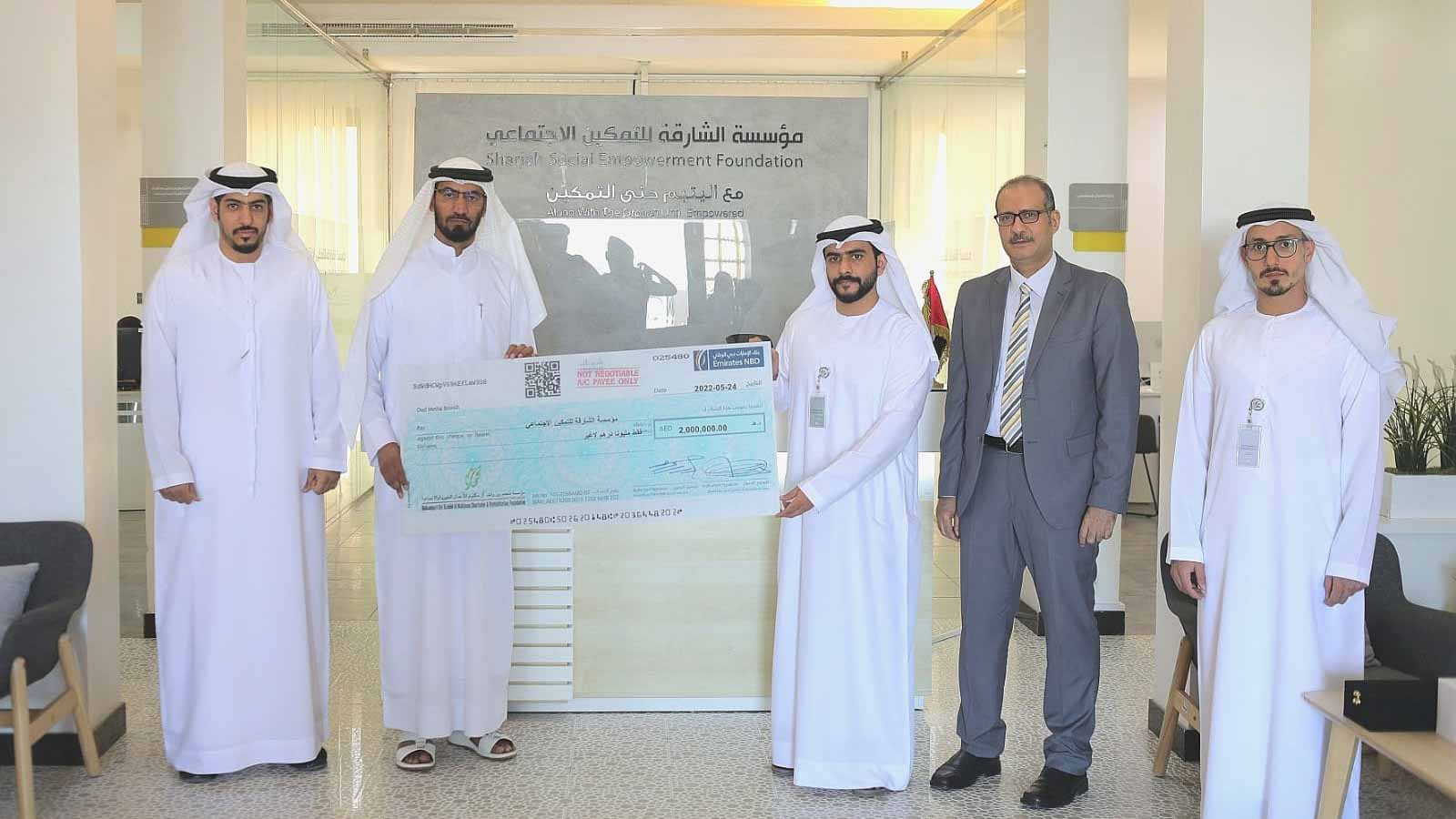Image for the title: SSEF receives AED2 mn from MBR Charity and Humanitarian Est 