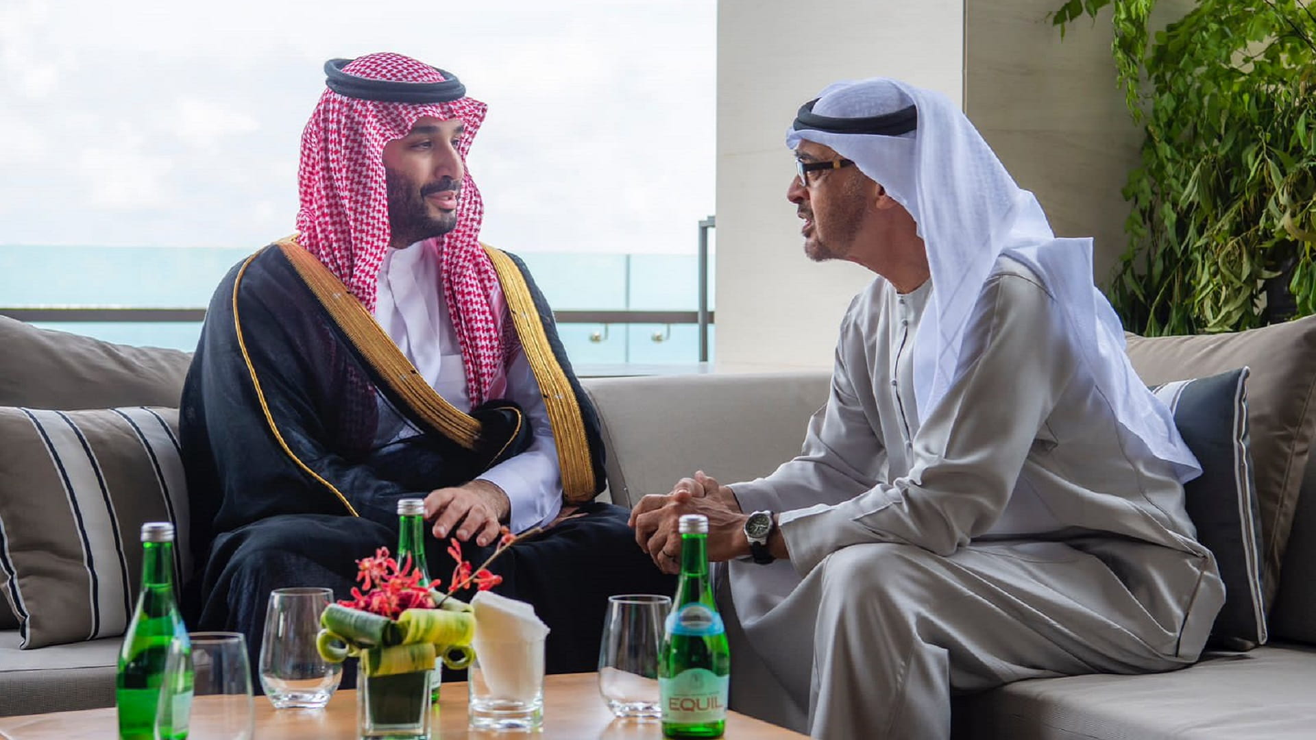 Image for the title: UAE President meets Saudi Crown Prince on sidelines of G20 Summit 