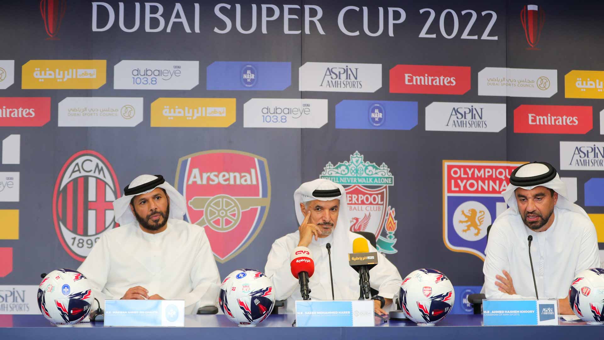 صورة بعنوان: ليفربول وآرسنال وميلان وليون يتنافسون على كأس سوبر دبي 