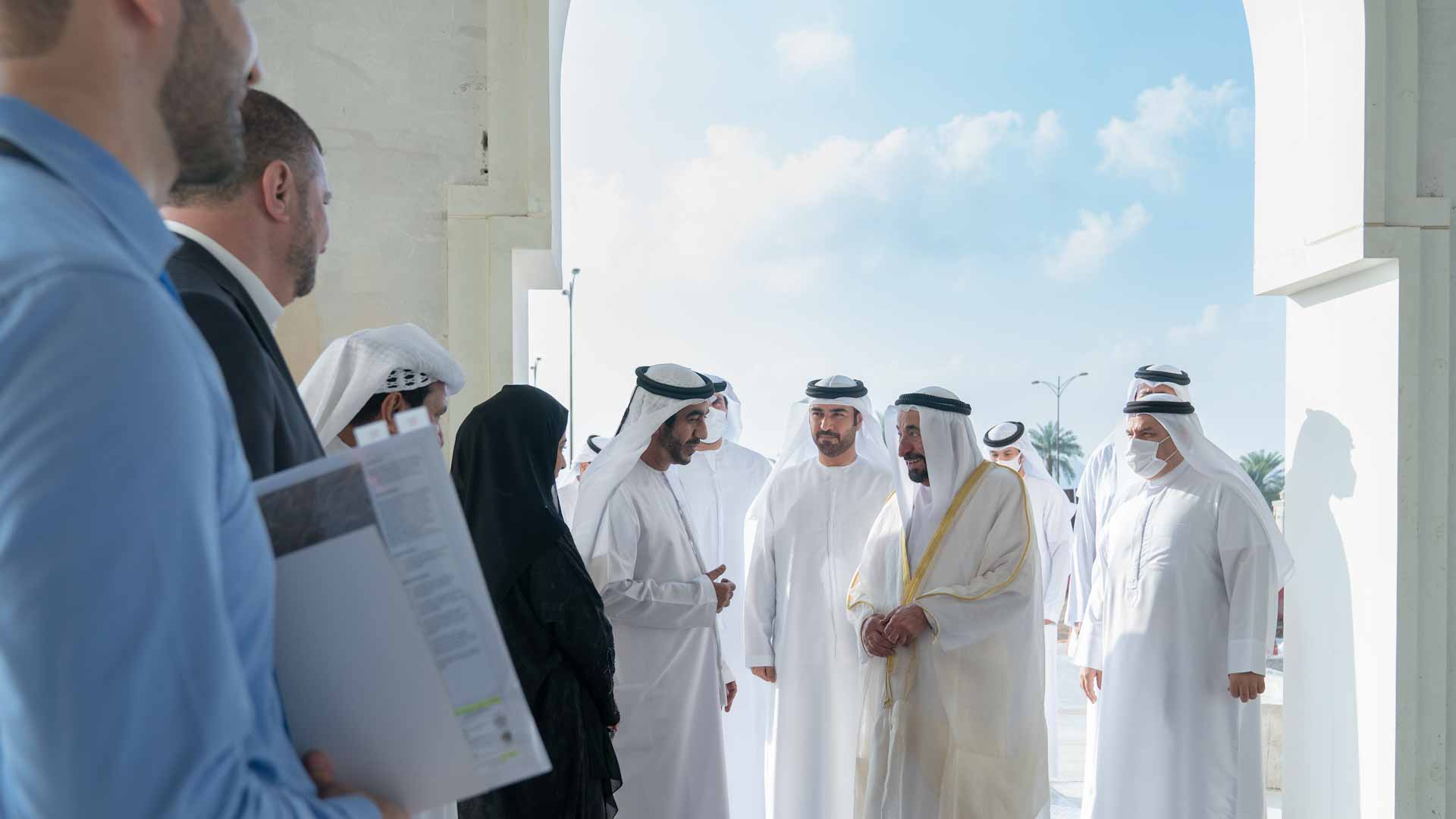 Image for the title: Sultan Al Qasimi inspects work progress in University of Kalba 