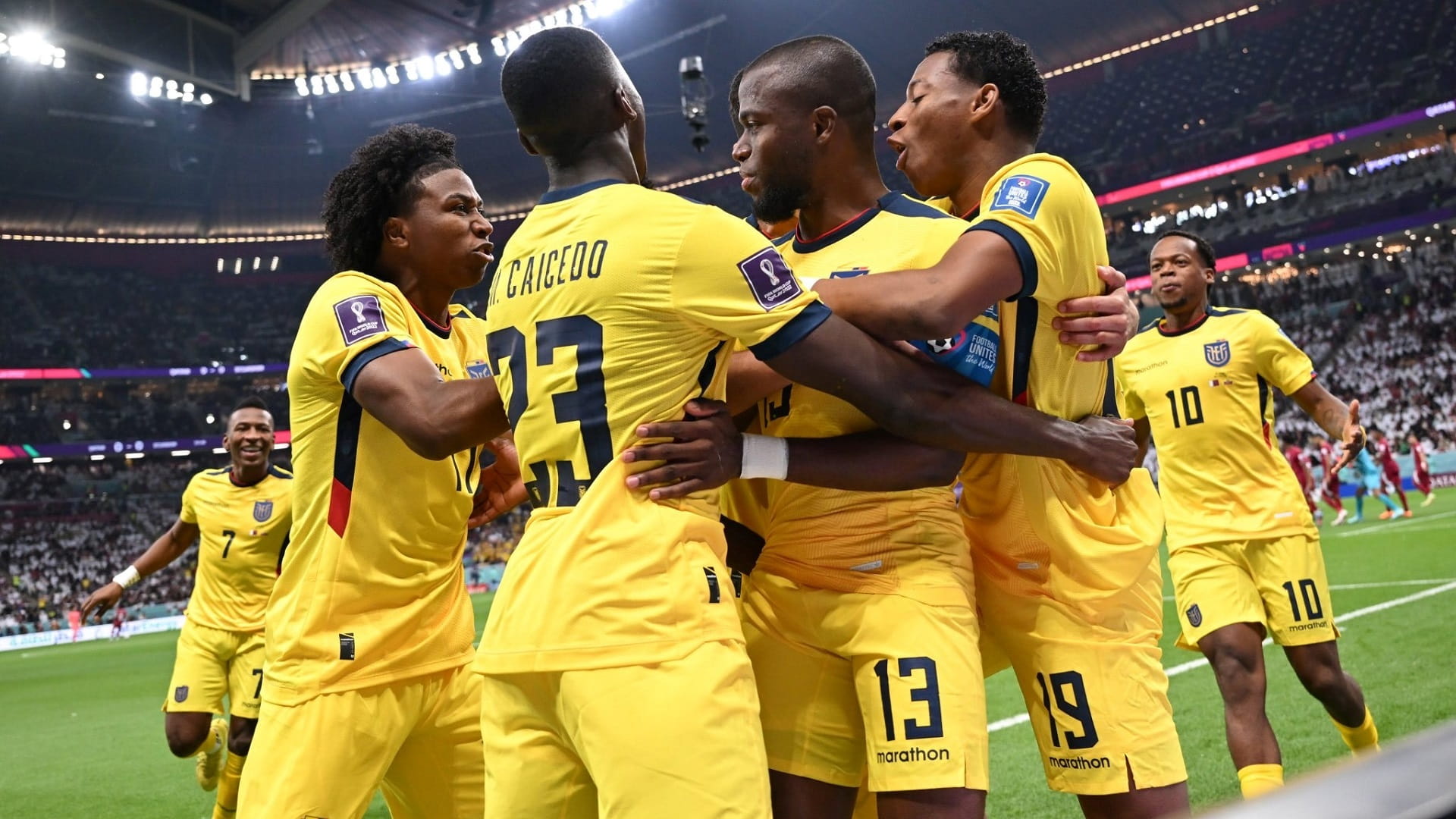 Image for the title: Qatar loses opening World Cup match against Ecuador 