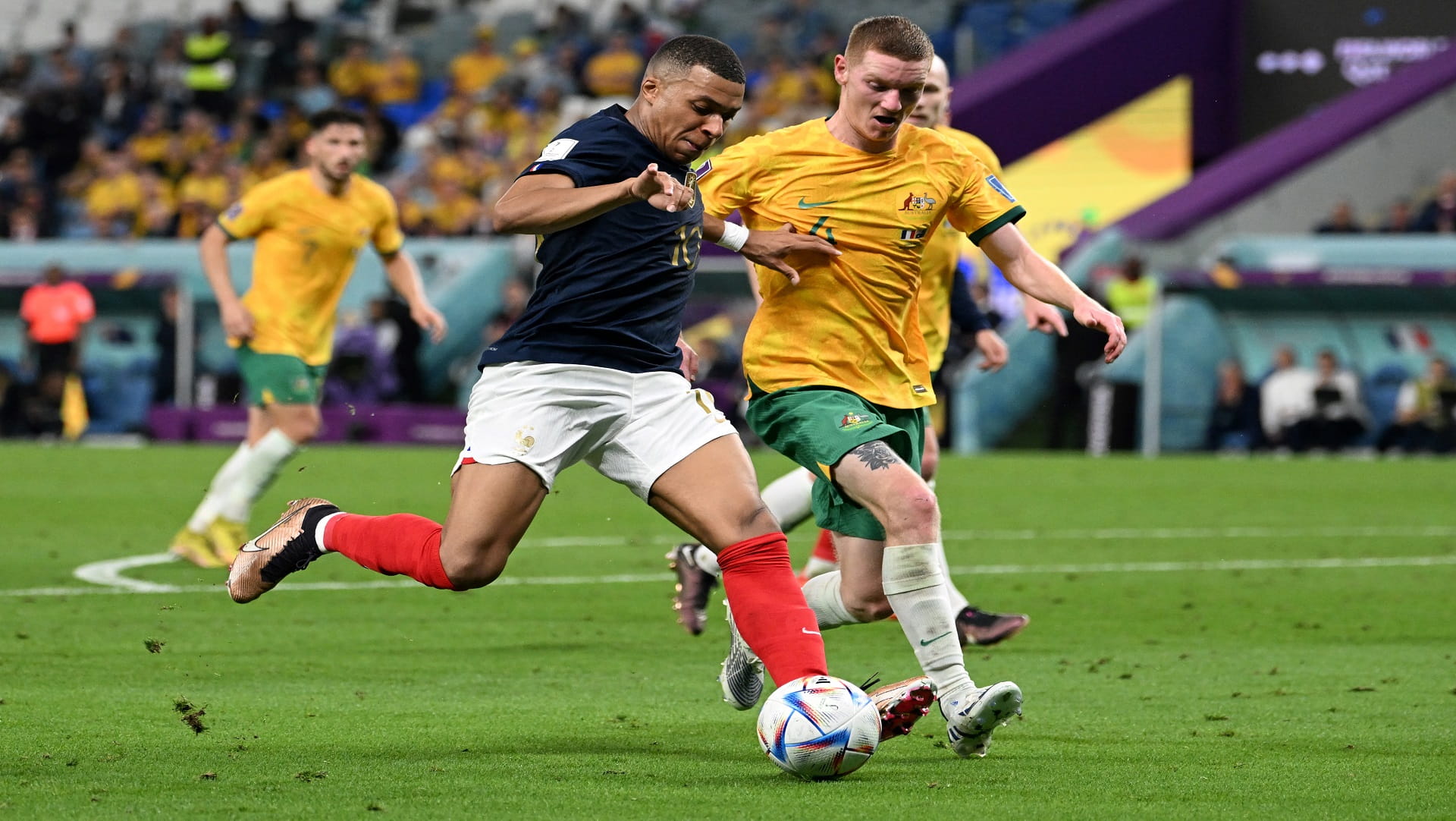 صورة بعنوان: فرنسا تقسو على أستراليا في بطولة كأس العالم قطر 2022 