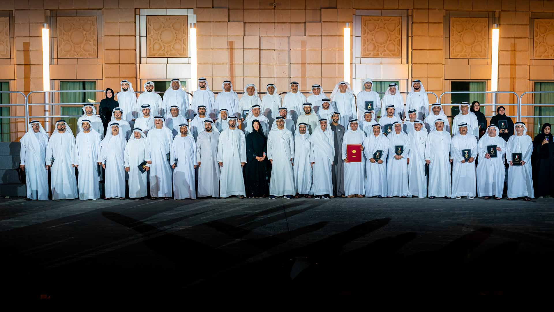 Image for the title: Abdullah bin Zayed honours retirees of Foreign Ministry 