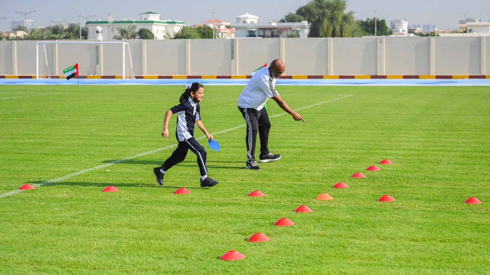 Image for the title: Sharjah Police Club organises a sports day for students 
