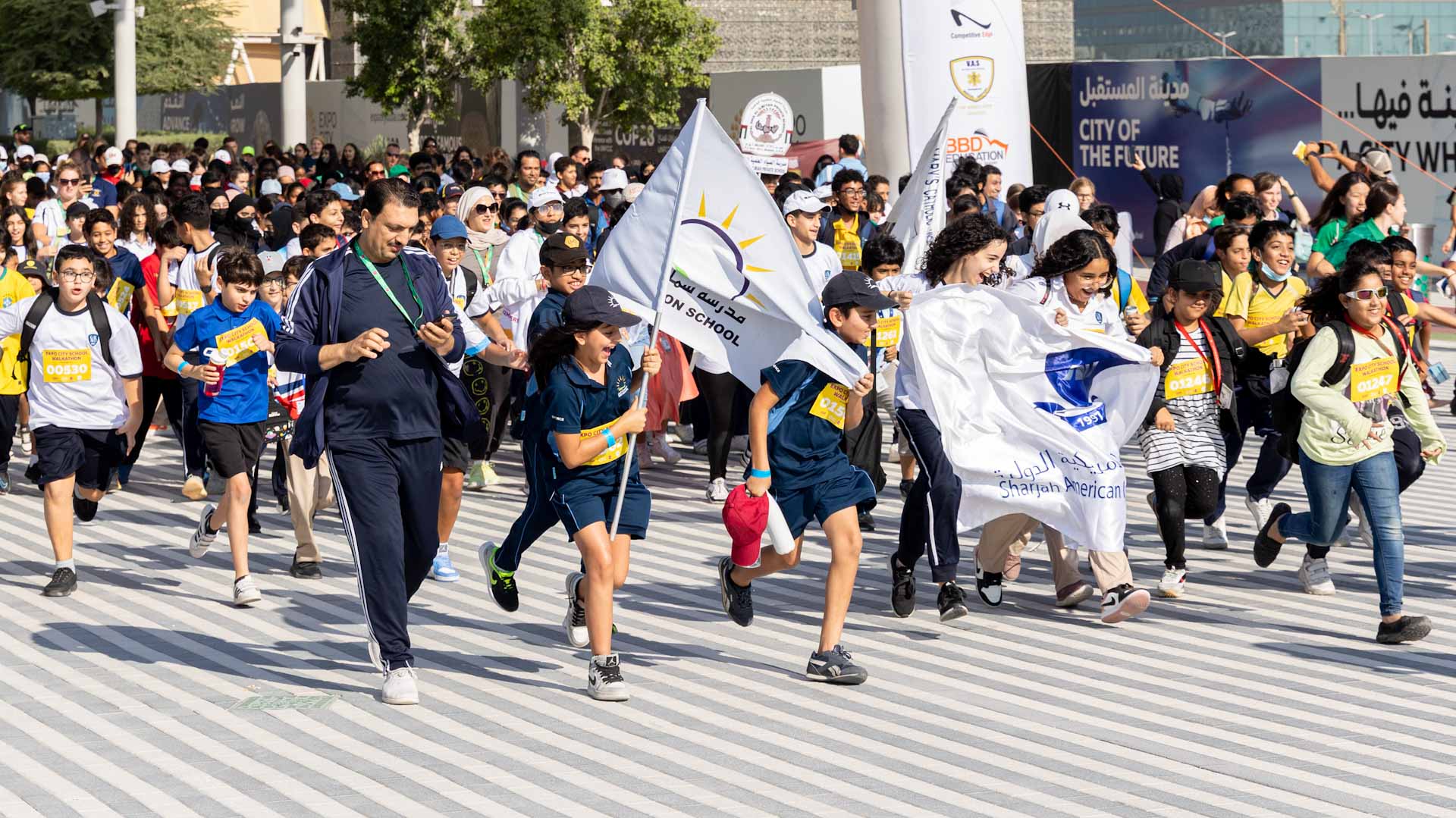 Image for the title: Expo Dubai walkathon attracts over 1,000 UAE students 