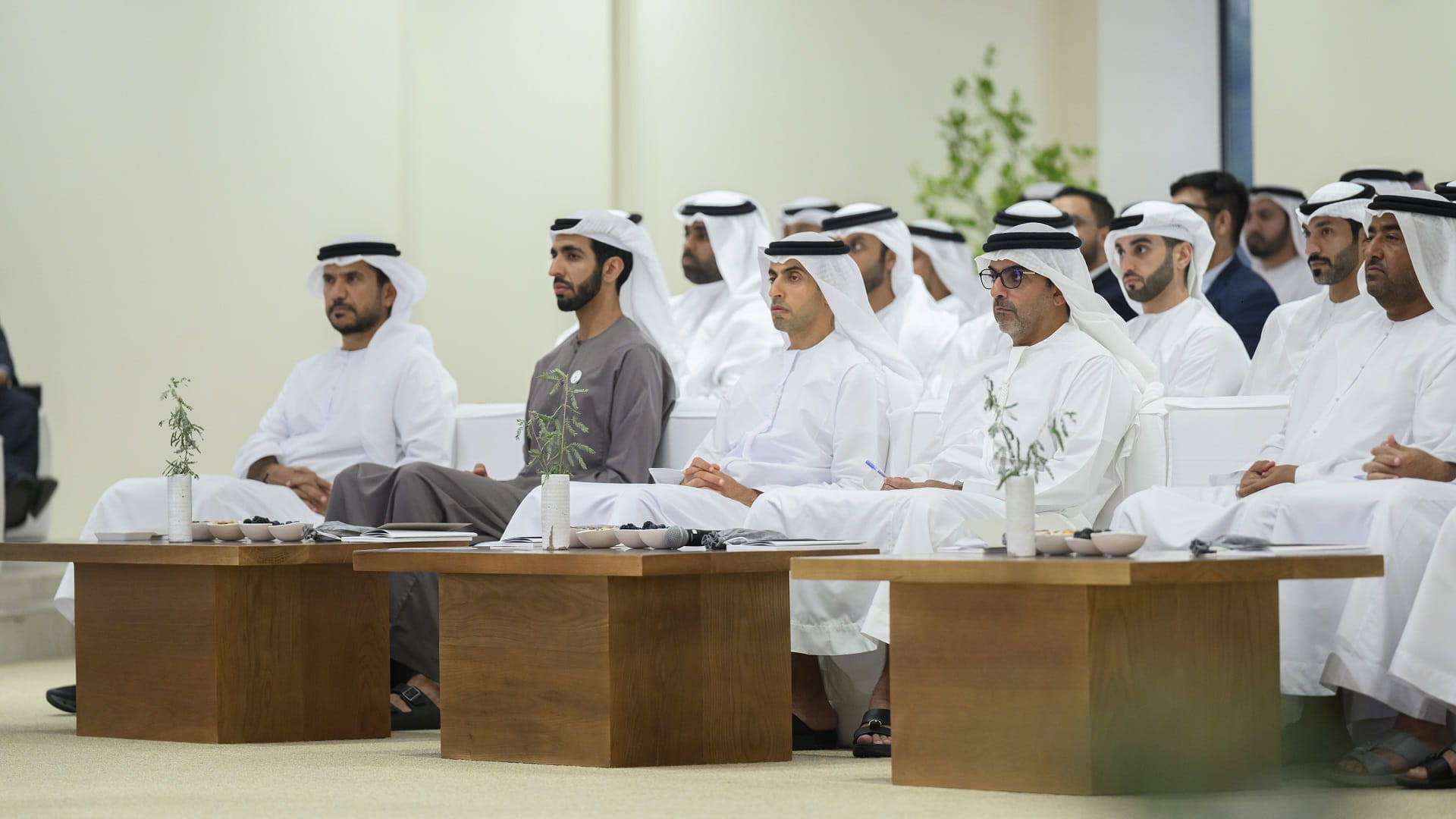 Image for the title: Hamed bin Zayed attends Majlis Mohamed bin Zayed lecture 