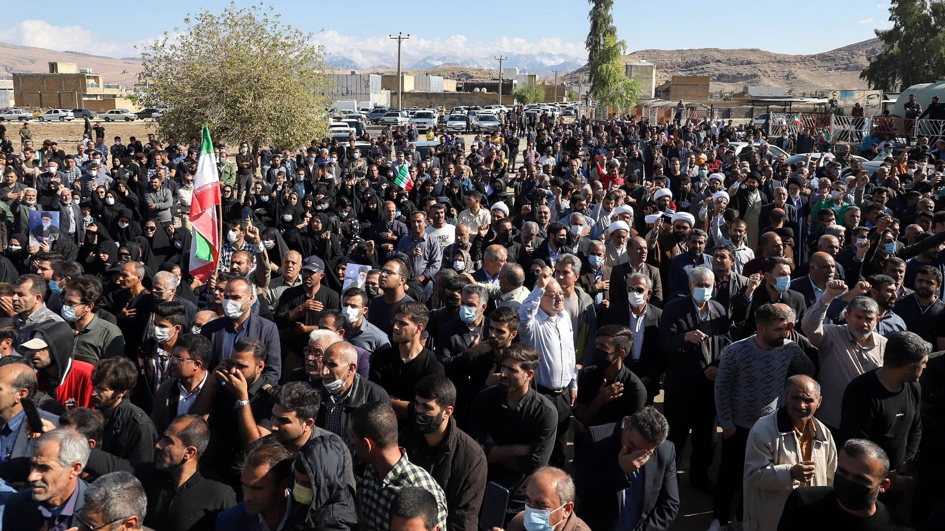 Image for the title: Dozens of casualties as Iran forces fire on protesters 