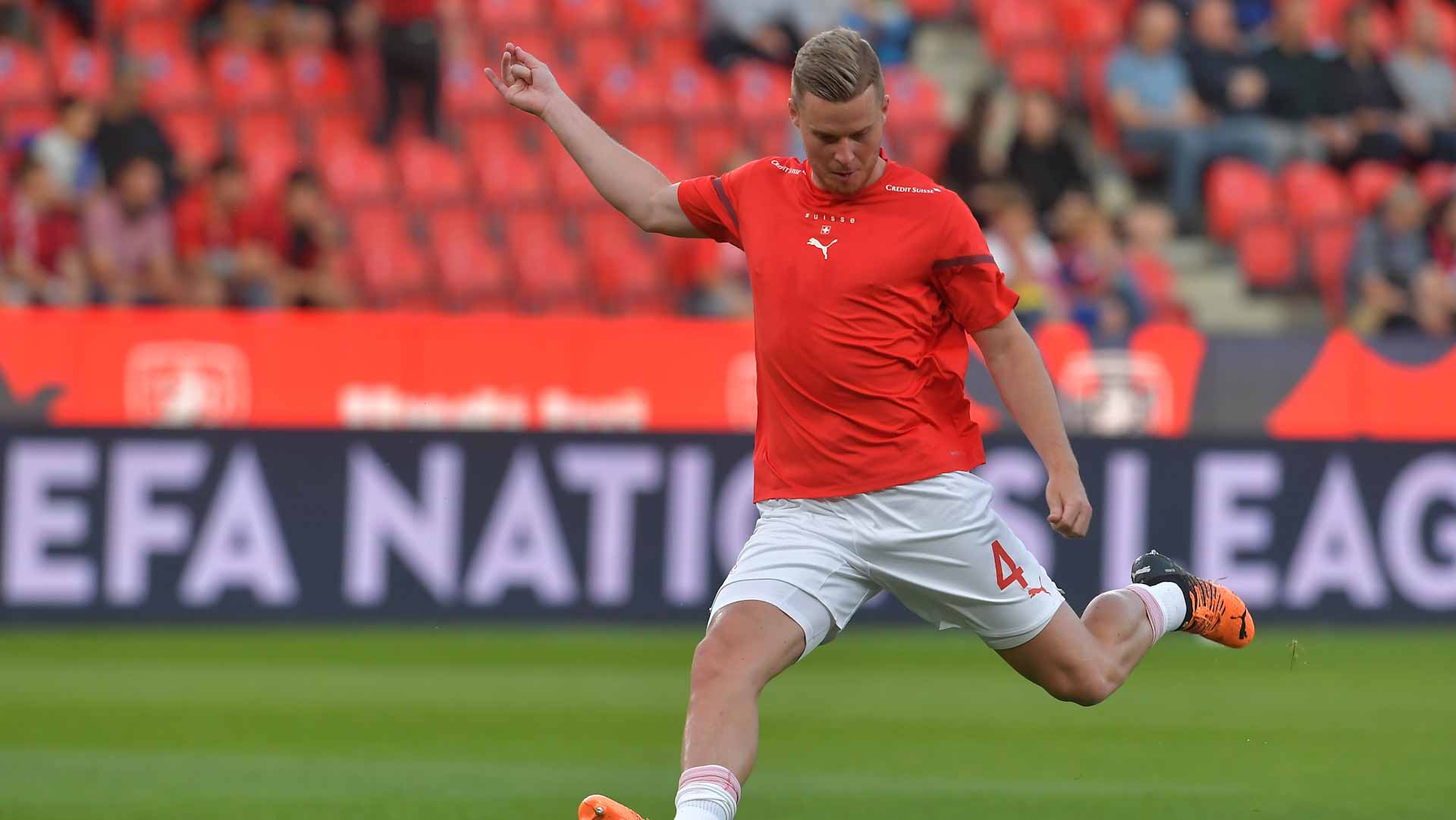 Image for the title: Swiss defender Elvedi says Brazil are beatable 