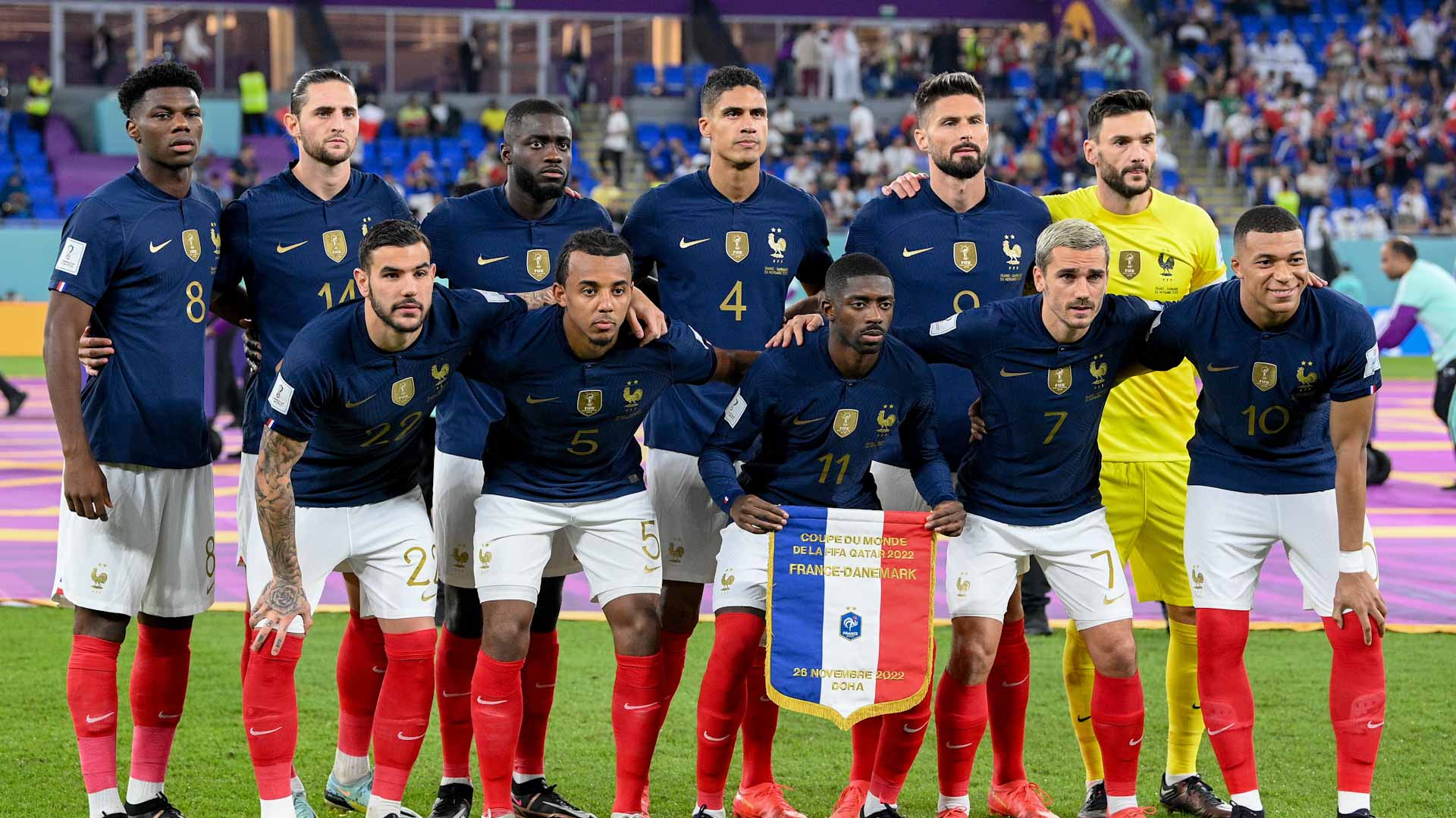 Image for the title: Varane back for France in Denmark World Cup clash 