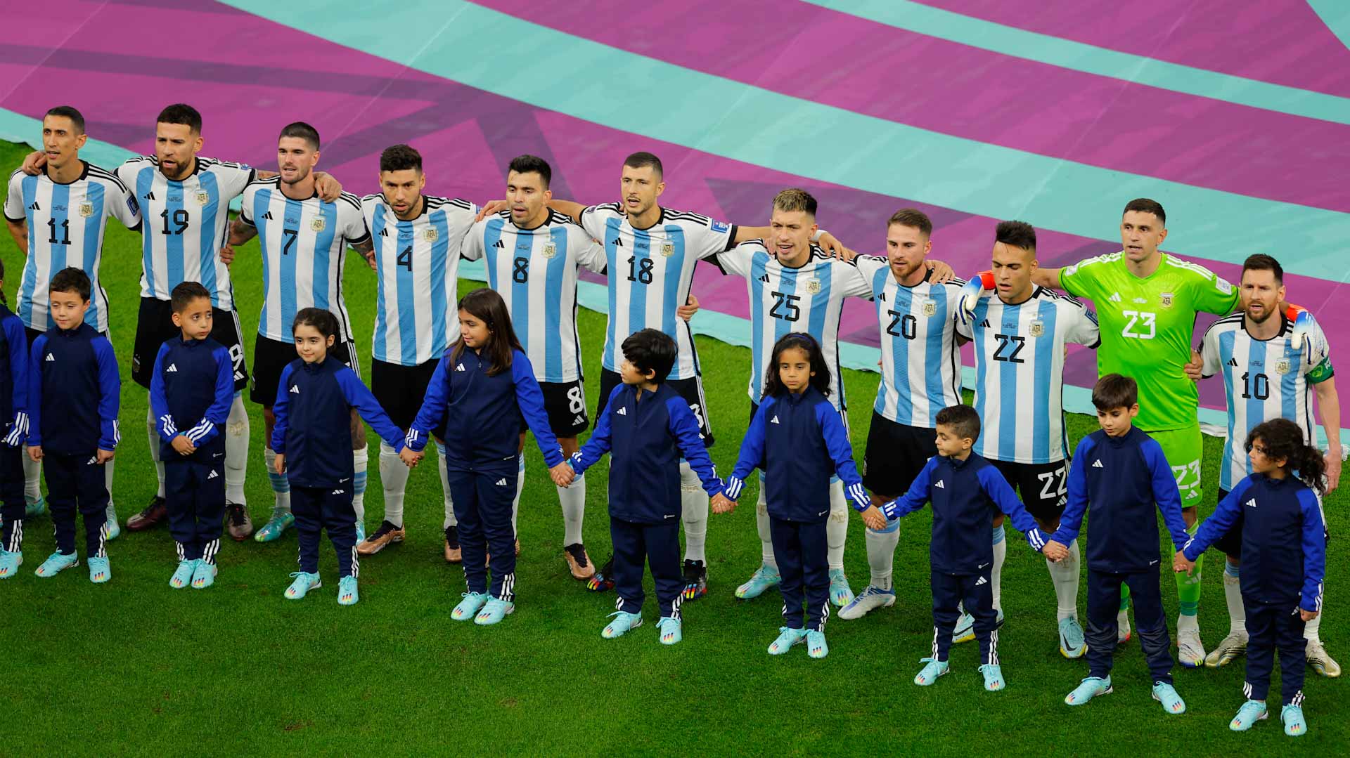 Image for the title: Martinez in as Argentina ring changes for Mexico World Cup clash 