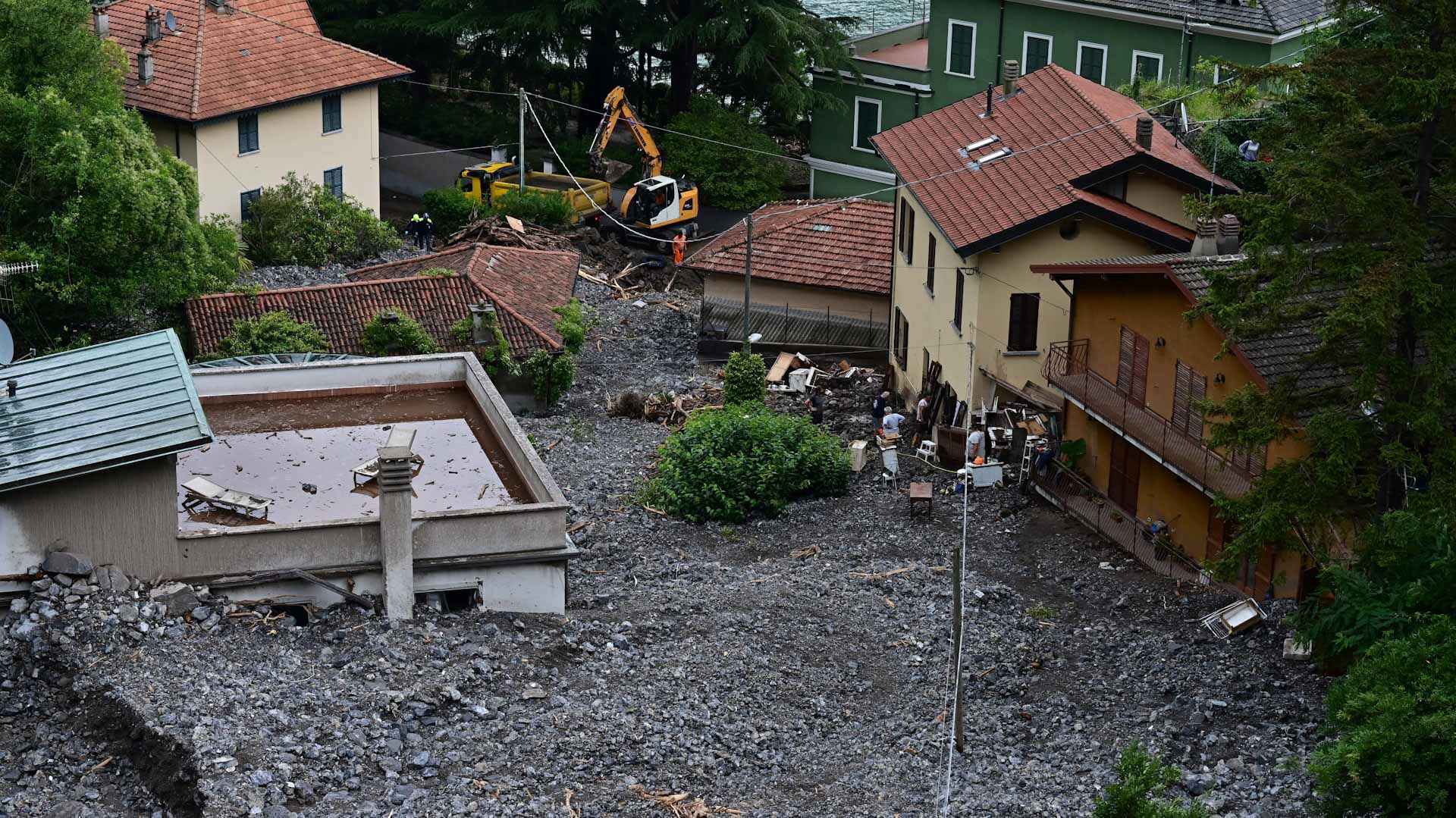Image for the title: 13 missing on Italian island after landslide 