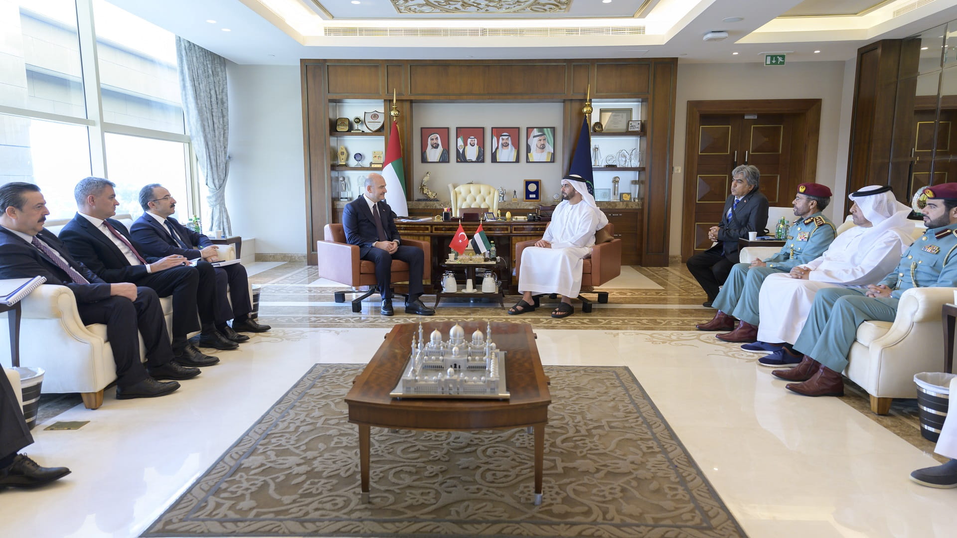 Image for the title: Saif bin Zayed meets Turkish Minister of Interior 
