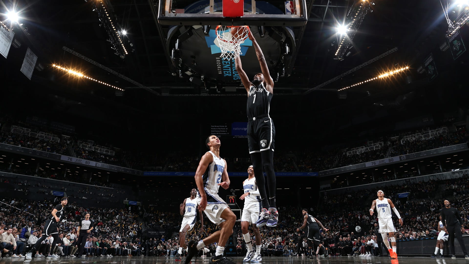 صورة بعنوان: بروكلين نتس يتخطى أورلاندو ماجيك بدوري السلة الأميركي 