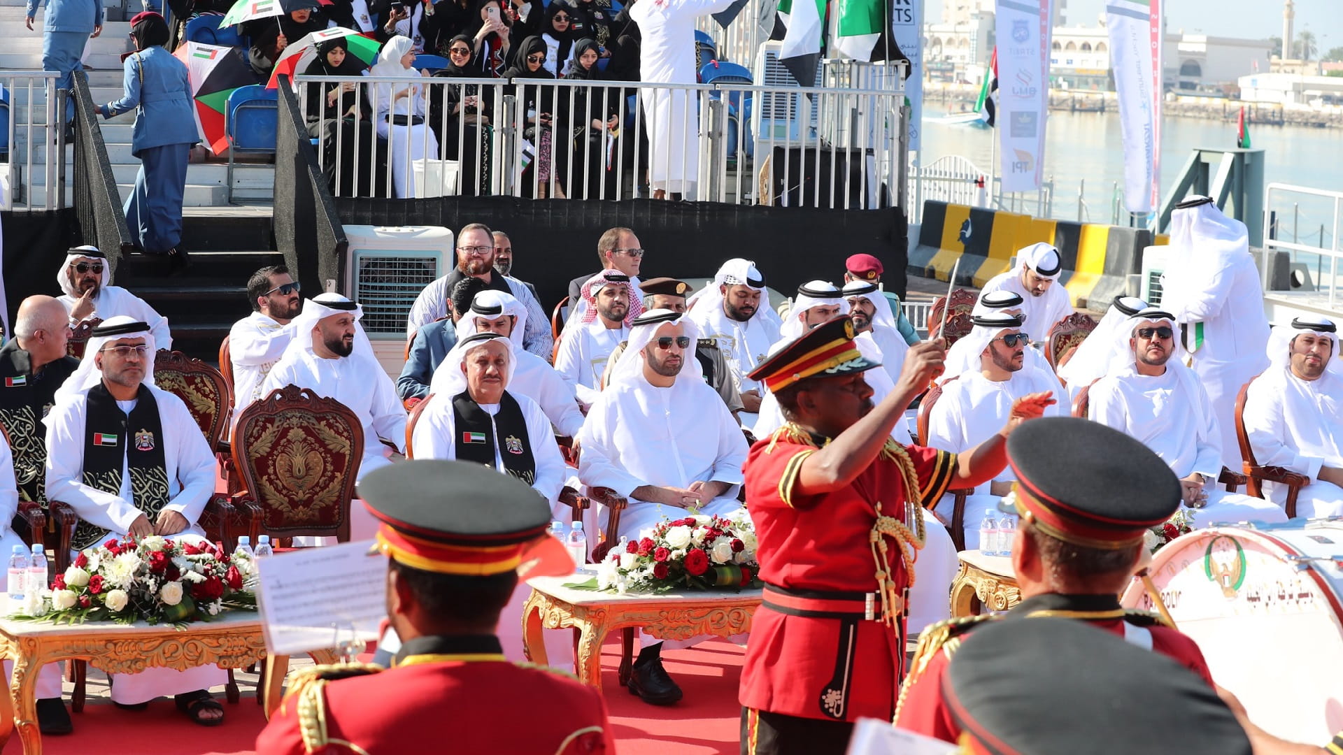 صورة بعنوان: محمد بن سعود القاسمي يشهد احتفالات جمارك رأس الخيمة باليوم الوطني 