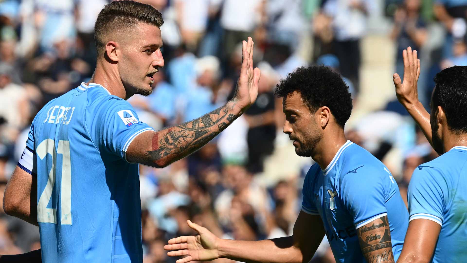 صورة بعنوان: لاتسيو يصعد للمركز الثاني في الدوري الإيطالي 