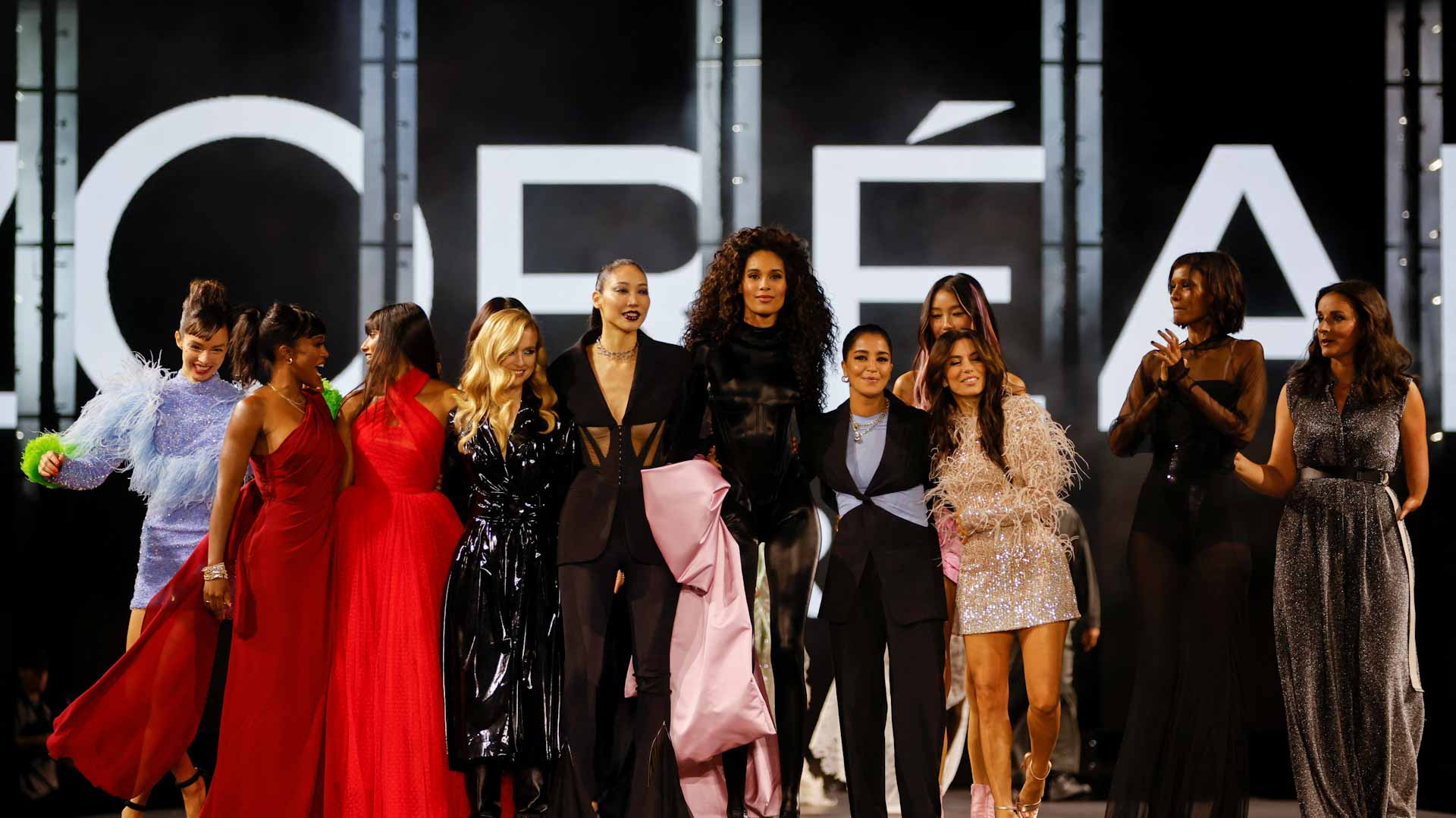 Image for the title: L’Oreal Paris hosts exuberant catwalk presentation at Paris week 