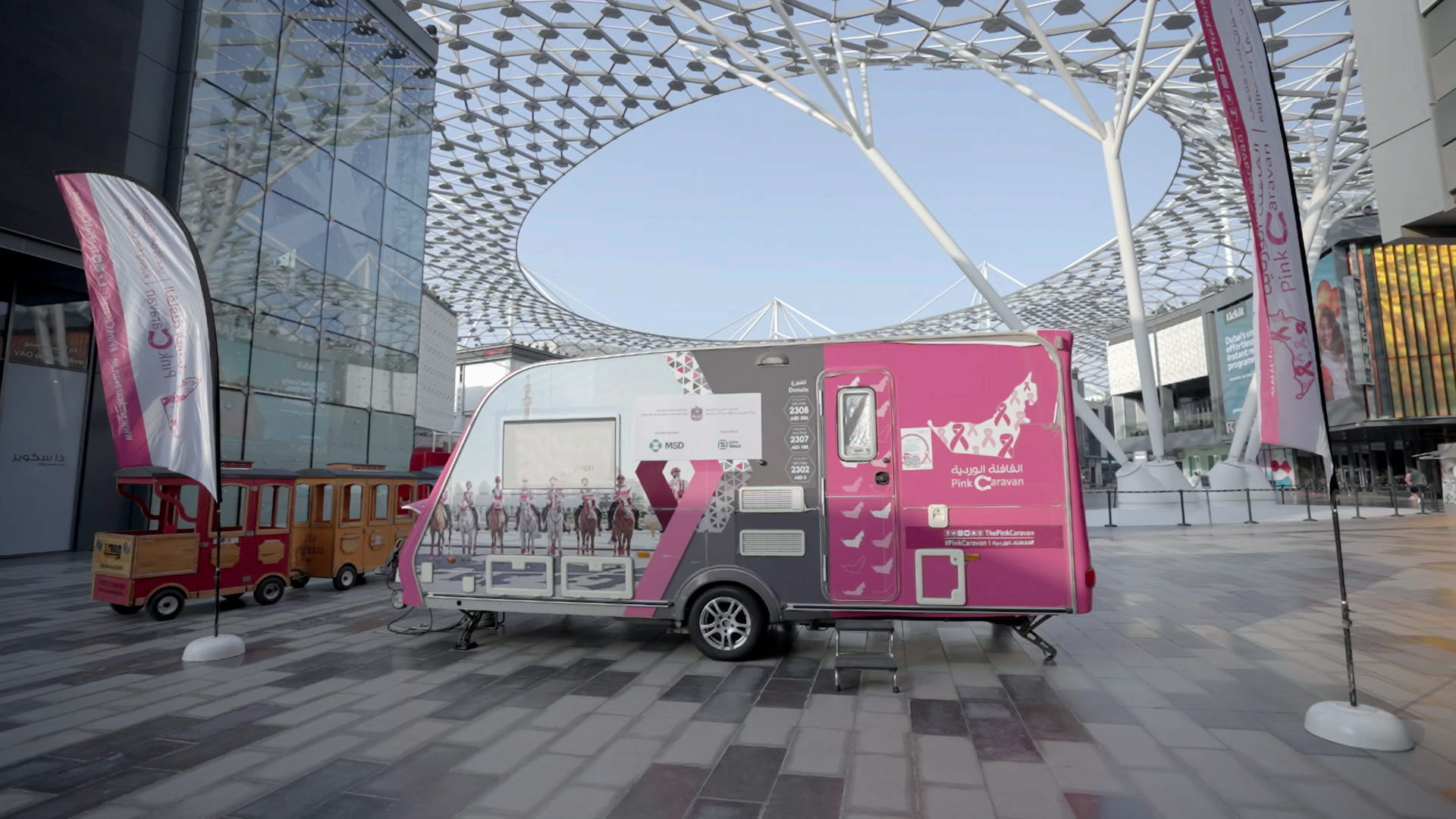 صورة بعنوان: وزارة الصحة والقافلة الوردية تنظمان حملة للوقاية من سرطان الثدي  