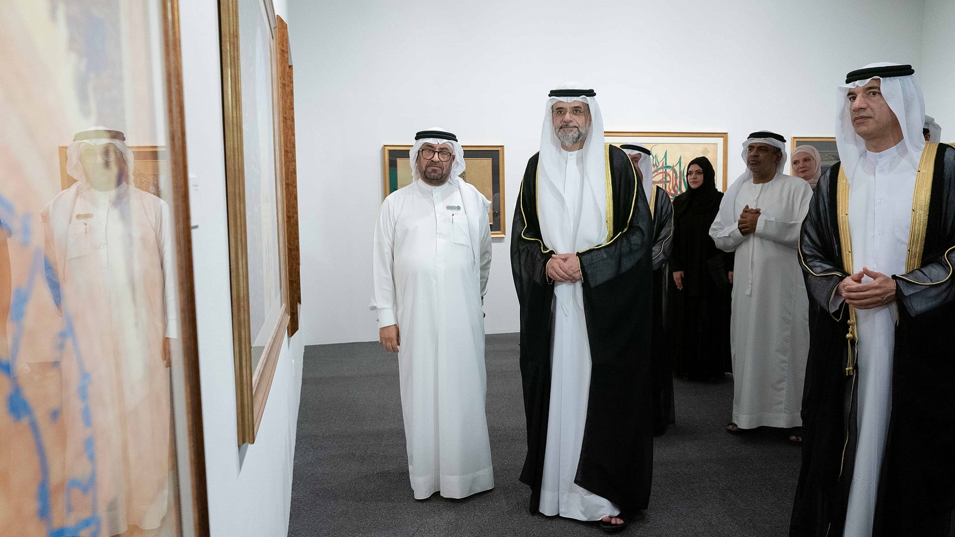 Image for the title: Sharjah Crown Prince inaugurates Sharjah Calligraphy Biennial 10 