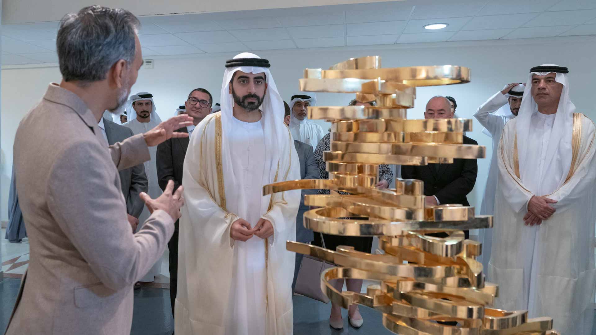 Image for the title: Salem bin AbdulRahman attends launching of SCB intl exhibitions 