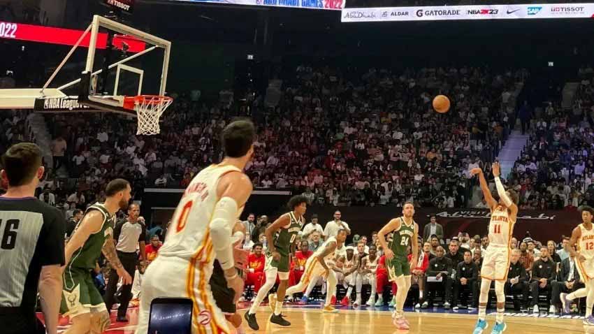 صورة بعنوان: أتلانتا هوكس يفوز على ميلووكي باكس في أبوظبي 