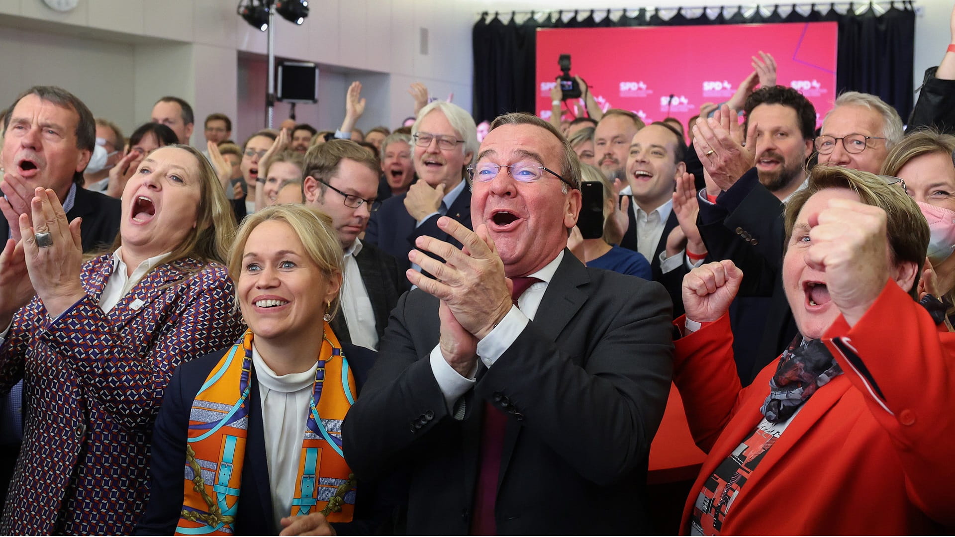 Image for the title: Relief for Germany's Scholz as party wins key electoral test 