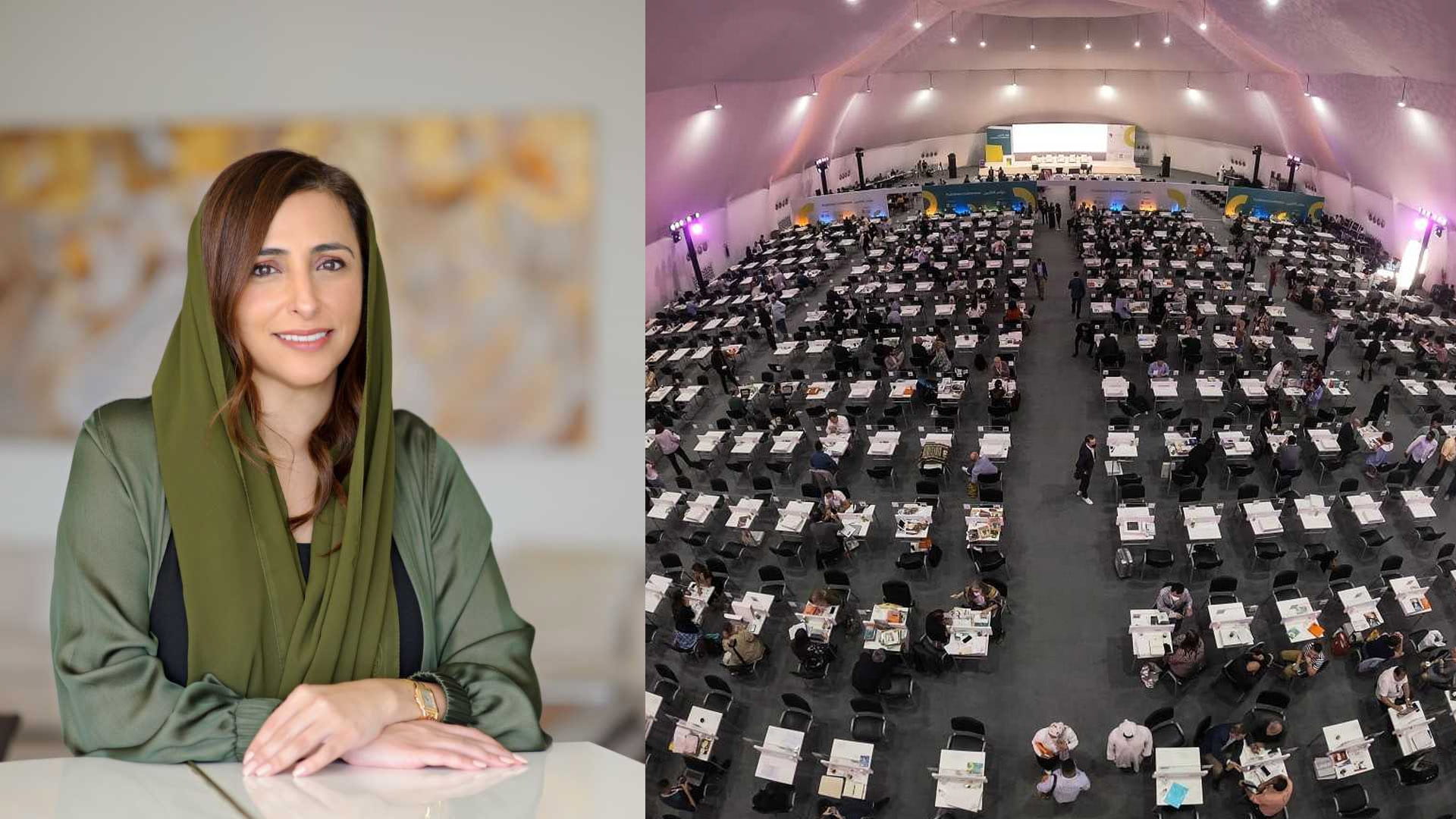 صورة بعنوان: بدور القاسمي وماركوس دوليه يبحثان مستقبل الكتاب بمؤتمر الناشرين 12 