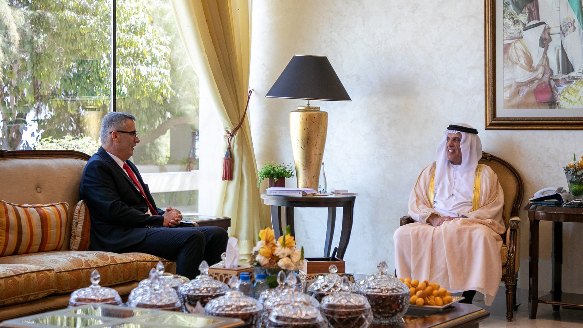 Image for the title: RAK Ruler receives Ambassador of Kosovo 