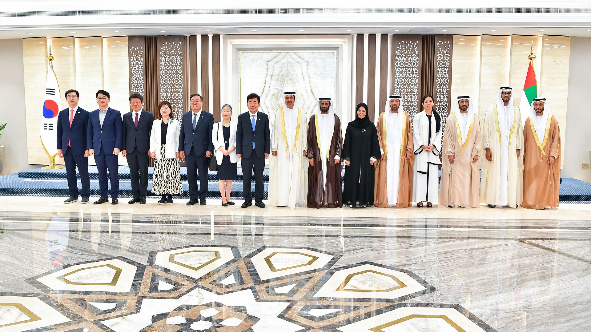 Image for the title: Saqr Ghobash receives South Korean National Assembly Speaker 