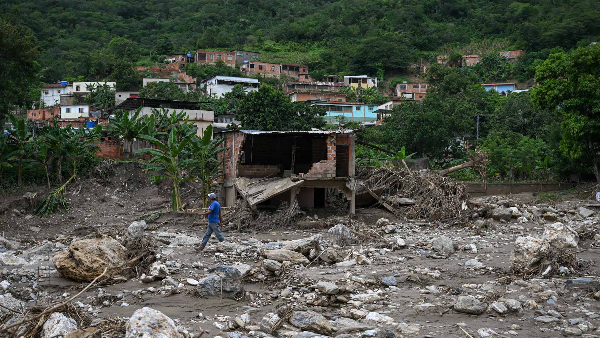 Image for the title: Death toll rises to 50 in Venezuela landslide 