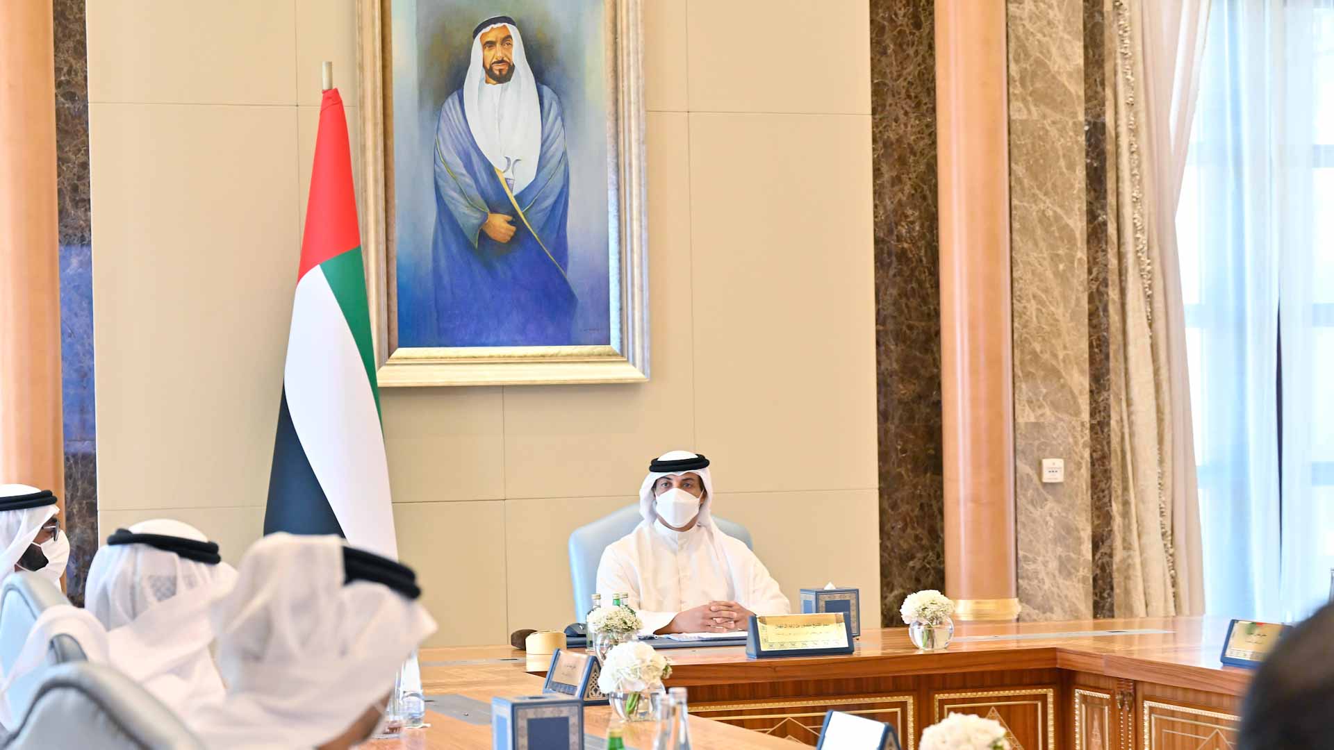 Image for the title: Mansour bin Zayed chairs meeting of EC of BOD of Mubadala 