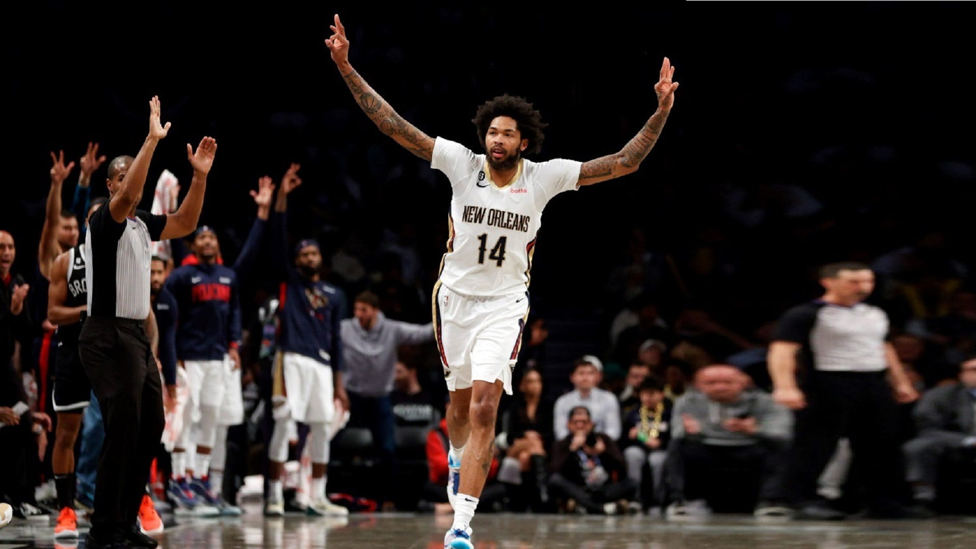 صورة بعنوان: نيو أورليانز بيليكانز يتخطى بروكلين ببداية مشواره في الـ NBA 