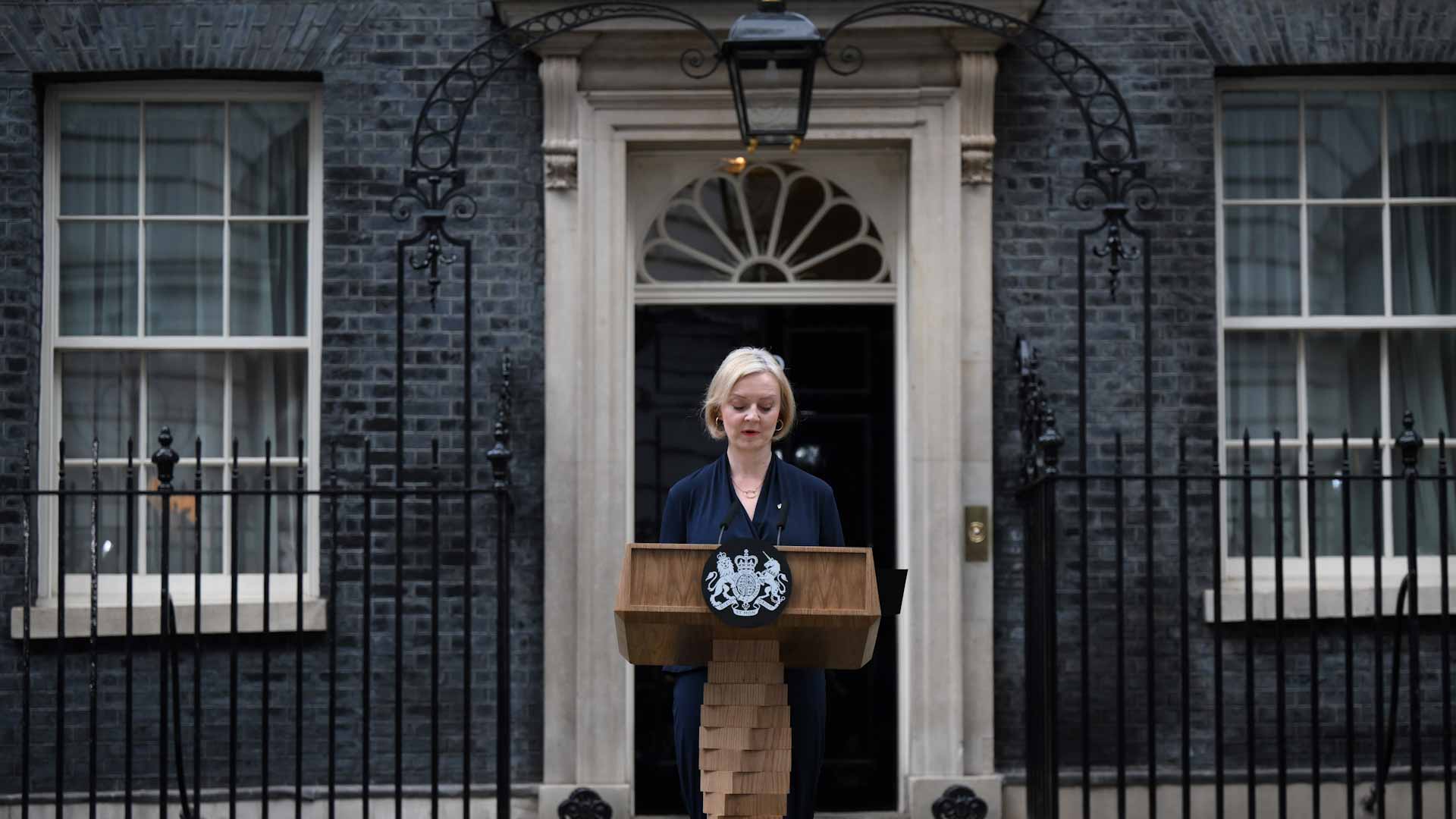 Image for the title: Truss quits as UK's Prime Minister  