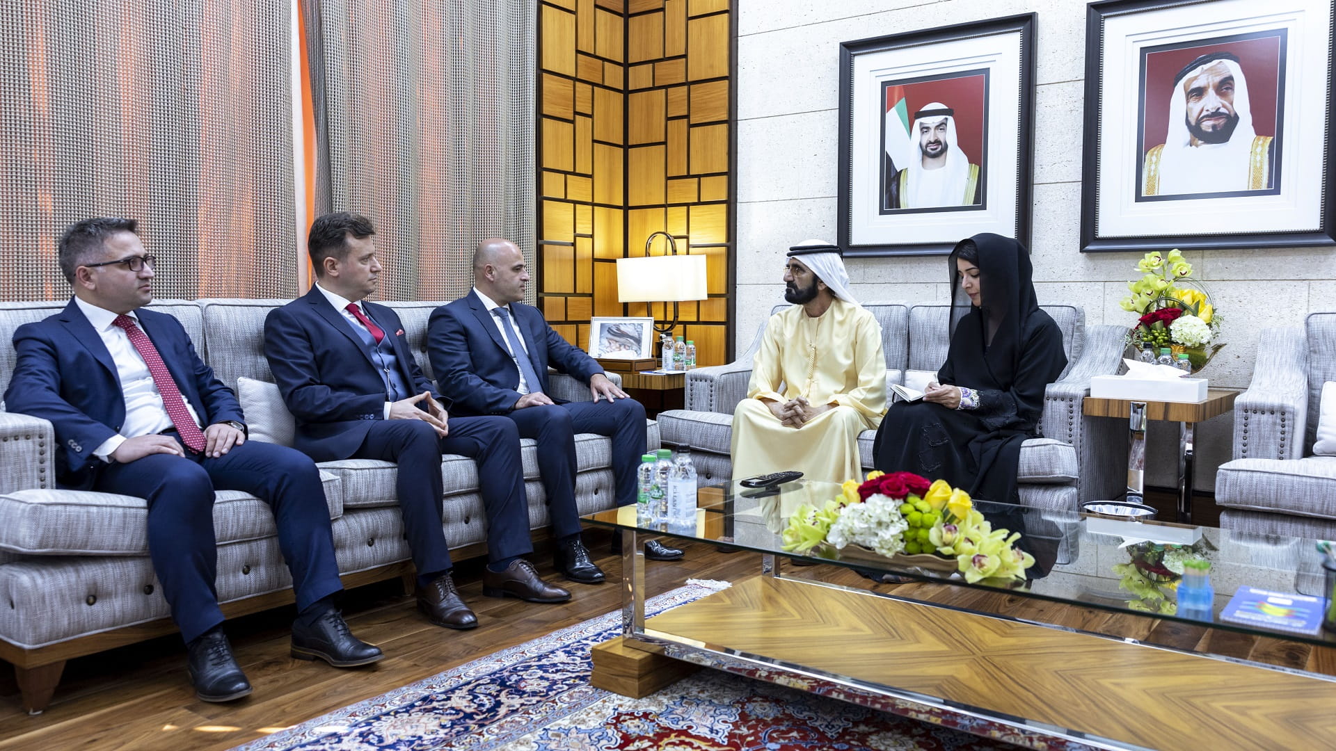 Image for the title: Mohammed bin Rashid receives Prime Minister of North Macedonia 